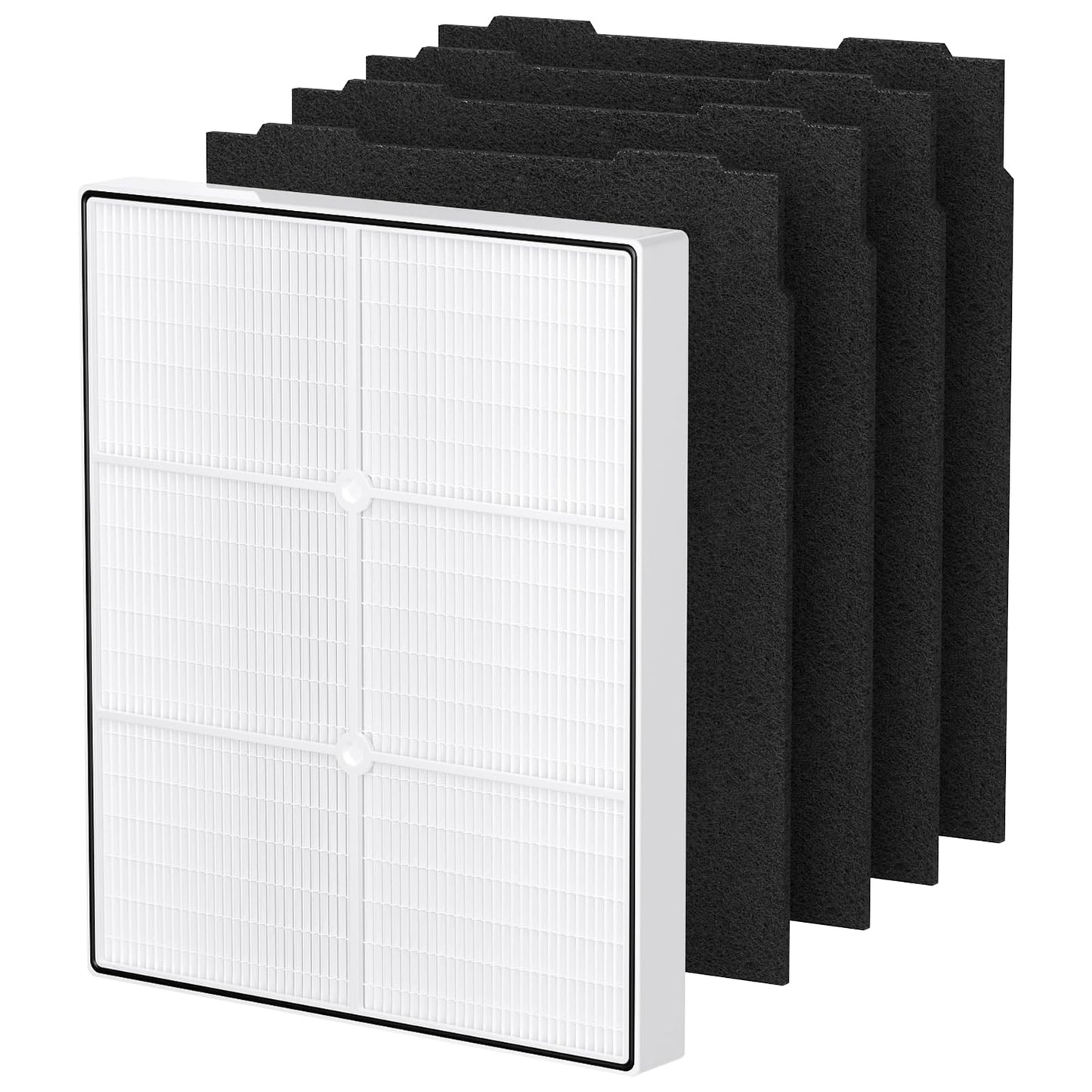 AP510 & AP450 HEPA Replacement Filter Set Compatible with Whirlpool Whispure 1183054K 8171434K Fits AP450 AP510 AP51030K AP51030KB AP45030K WP500 WP1000 Air Purifier, 1 HEPA Filter + 4 Carbon Filters