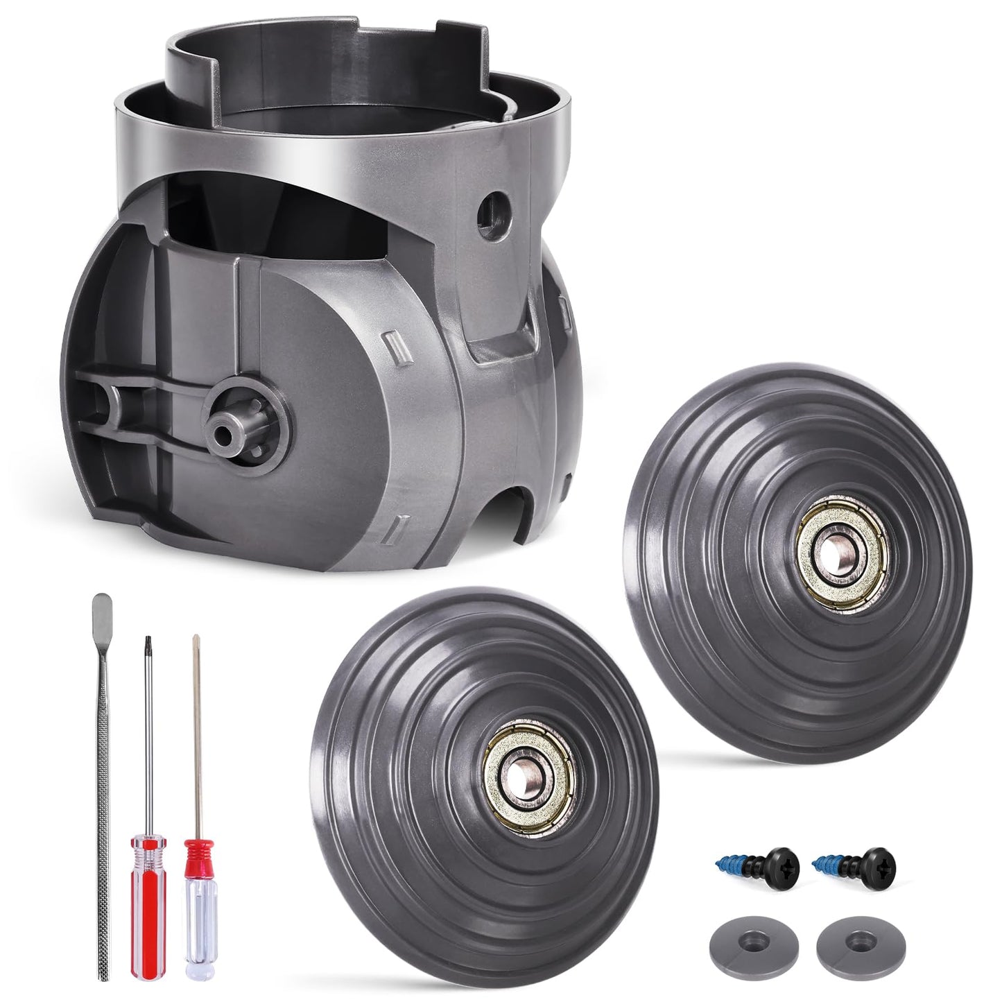 Upgraded Ball Wheel+ High Torque Cleaner Head Connector Compatible with Dyson Outsize/V10/V11/V15/XL Head Cordless Vacuum Replacement Parts 100w Accessories