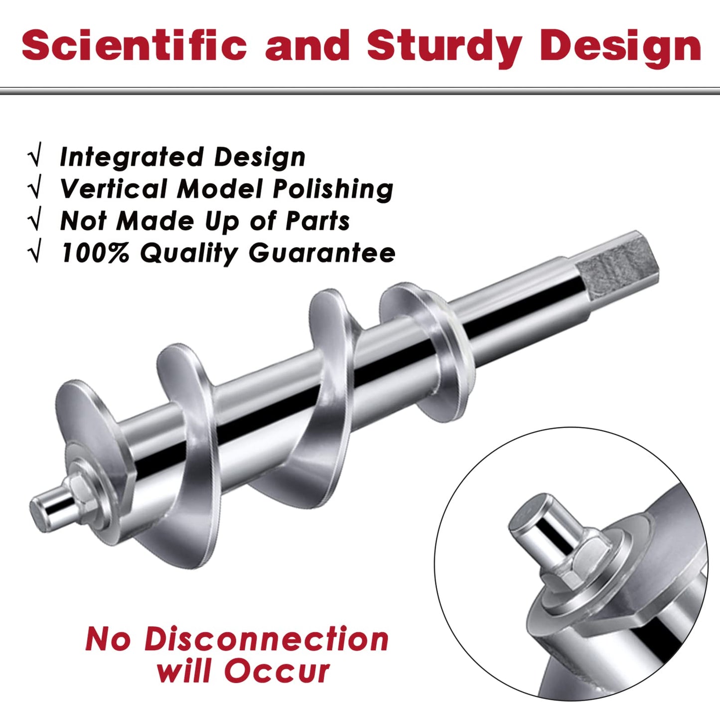 Metal Food Grinder Attachments for KitchenAid Stand Mixers, Meat Grinder, Sausage Stuffer, Perfect Mixer Attachment for KitchenAid Mixers, Silver(Machine/Mixer Not Included)