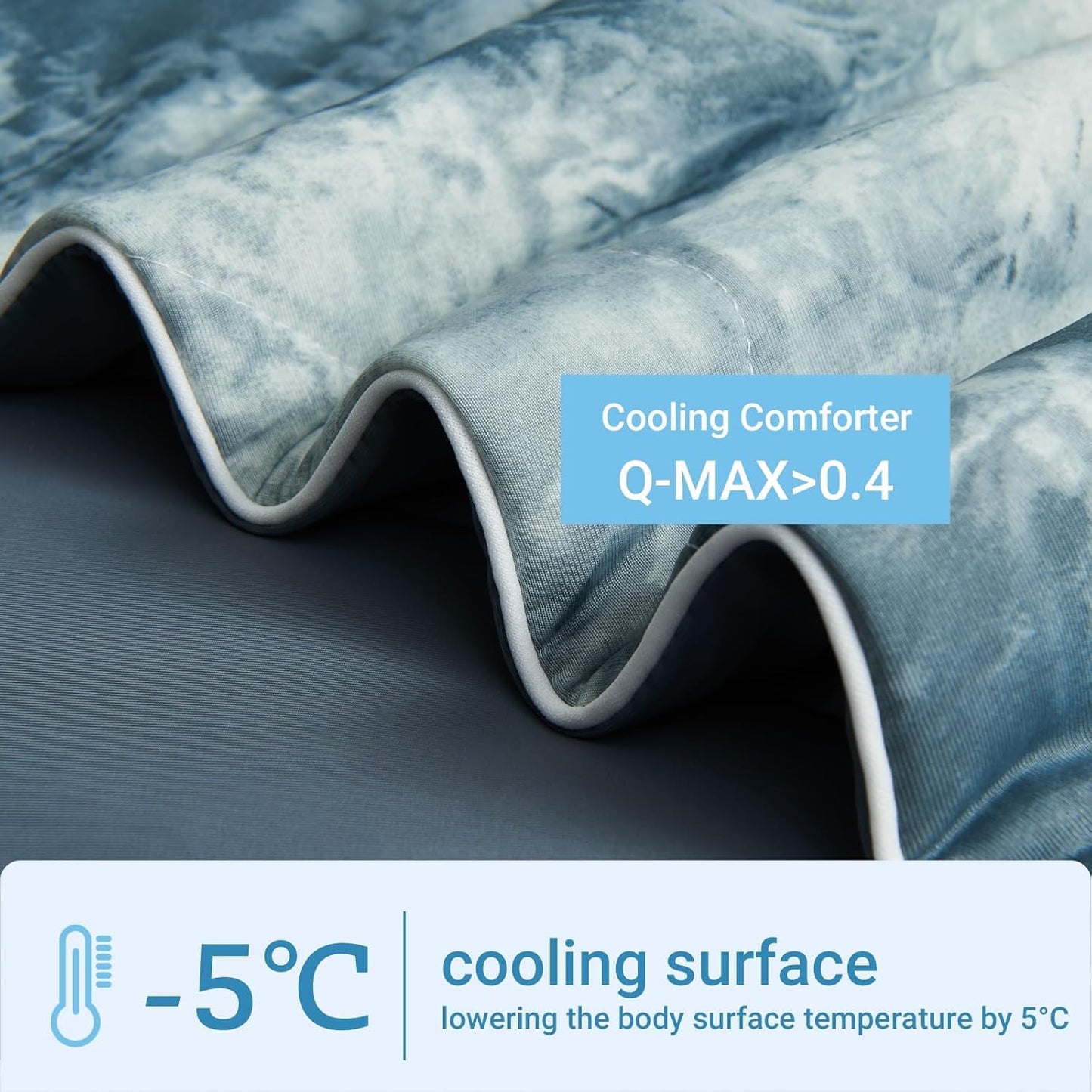 Cushious Cooling Comforter Queen Size, Summer Cooling Blankets for Hot Sleepers and Night Sweats, Lightweight Breathable Cooling Comforter Bedding for Sofa, Bed, Camping, Office