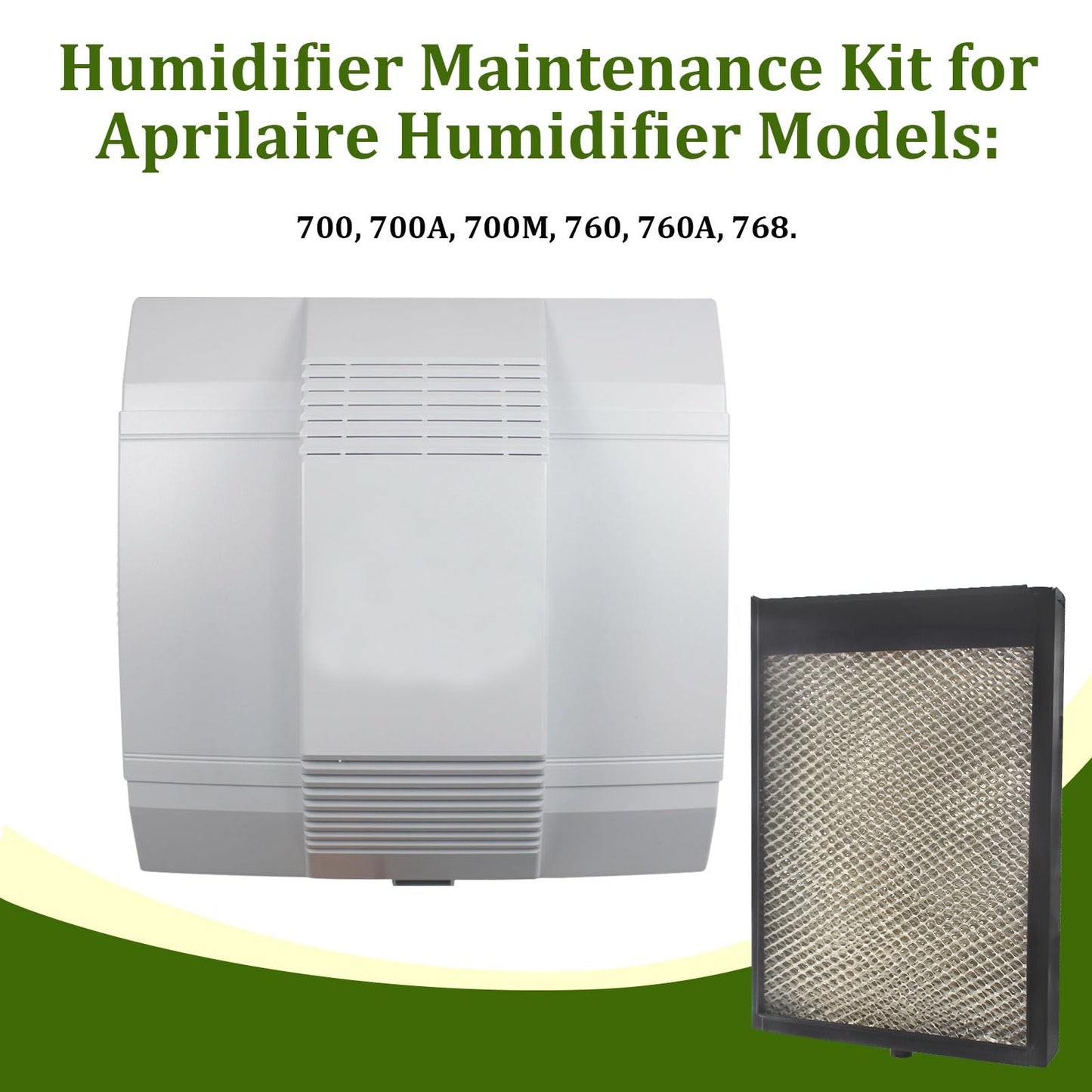 Aulpq Humidifier Maintenance Kit 4750 for AprilAire Whole-House Humidifier Models: 700, 700A, 700M, 760, 760A, 768,with Panel Model No. 35 Humidifier Replacement Filter