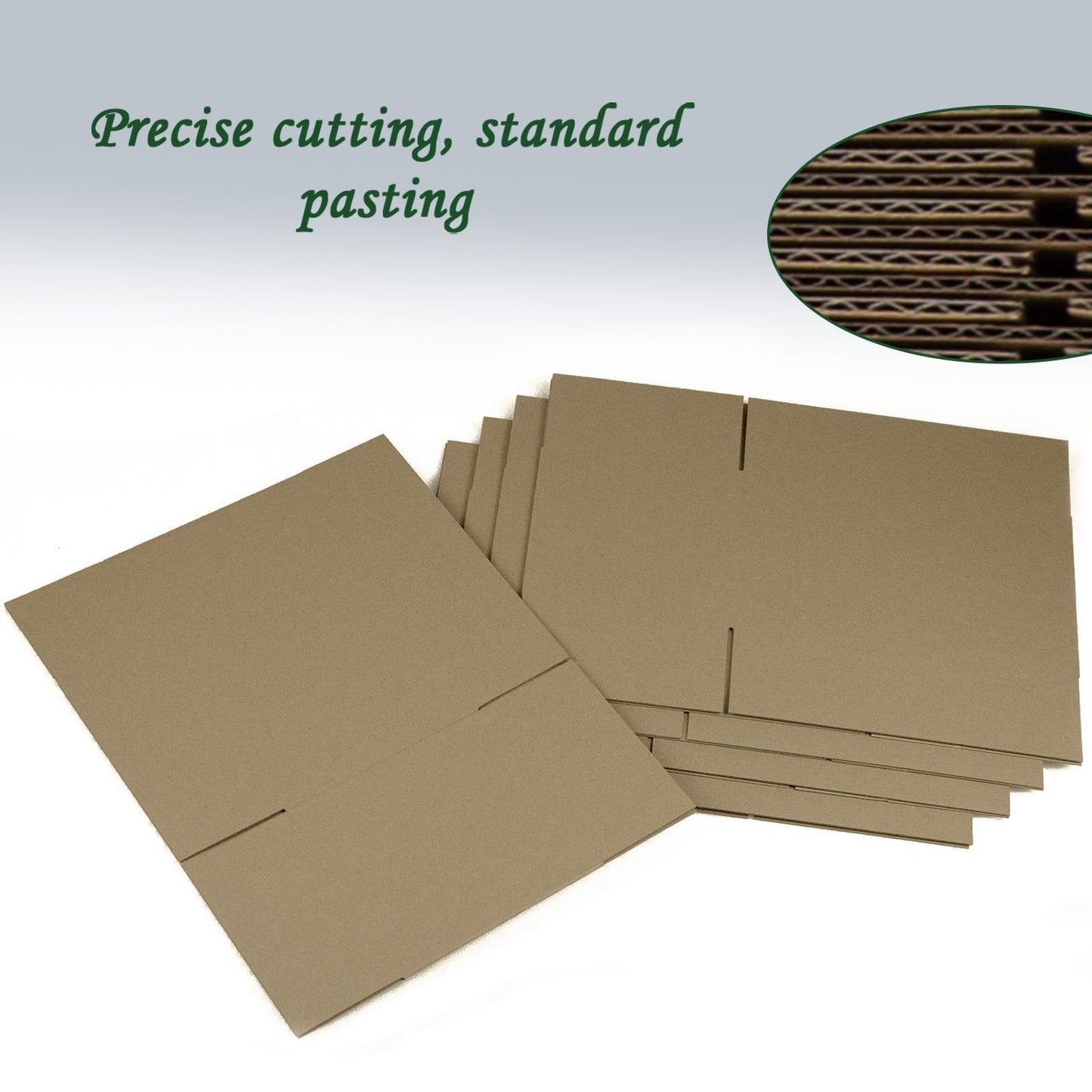 HESESOH 10x6x6 Inches Shipping Boxes Set of 40, Brown Corrugated Cardboard Box Literature Mailer for Packing Small Business