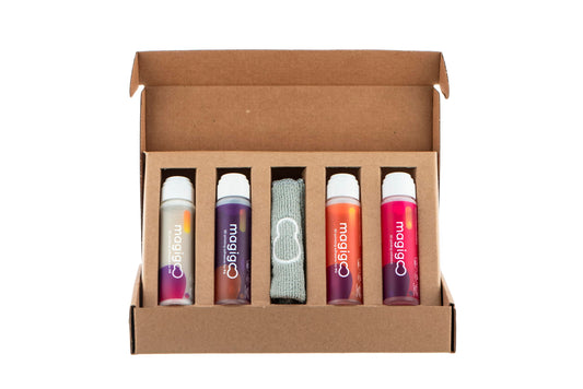 Magigoo - MKit2018 3D Printer Adhesive Pro Kit w/Cleaning Cloth for Nylon, PP, PC, ABS, PLA - Works on Flex Plates, Glass, PEI, Buildtak, Kapton & More - Easy Apply, Release, and Clean (4-Pack, 50mL)