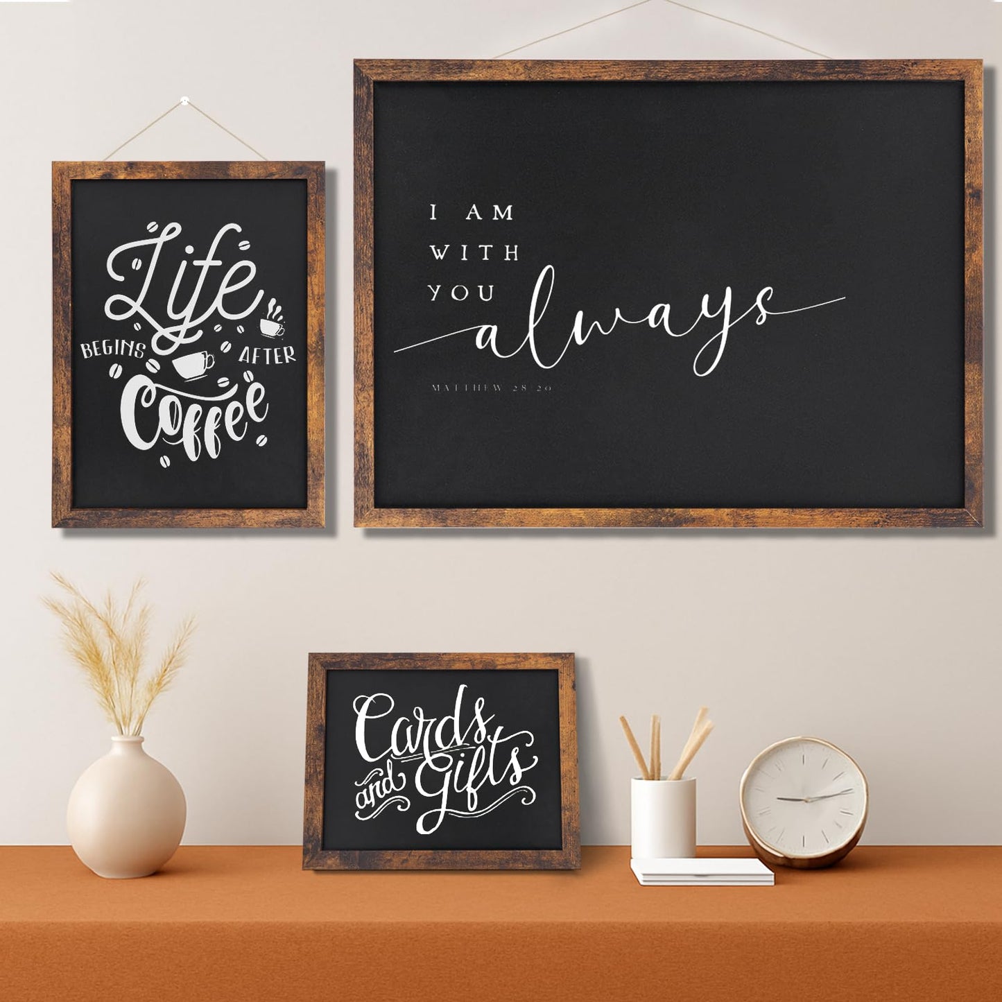 JEFURE Magnetic Chalkboard, 20x30 Inches Blackboard for Wall, Black Dry Erase Board for School, Office, Home, Bar and Restaurant Menu