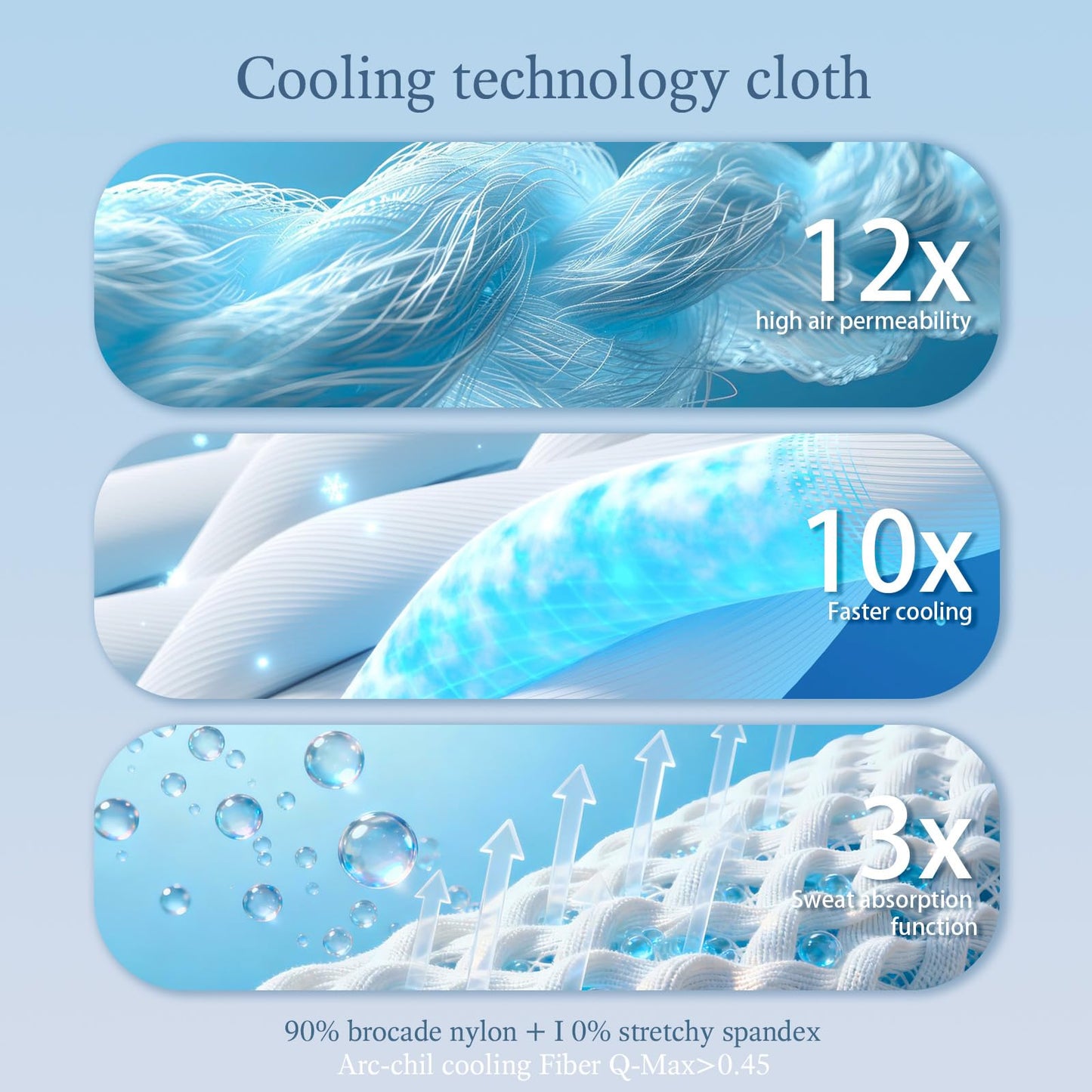 Qieryun Cooling Blanket Queen Size (90"X90"), Cold Blanket for Hot Sleepers, Ultra-Cool Lightweight & Breathable, Soft Thin for Night Sweats, Bed & Couch