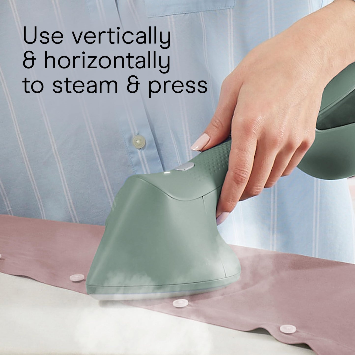 Conair ExtremeSteam Steam & Press 2-in-1 Iron & Steamer, Press Steamer for Clothes, Continuous Steam, Iron-Shaped Soleplate, For Home, Office or Travel
