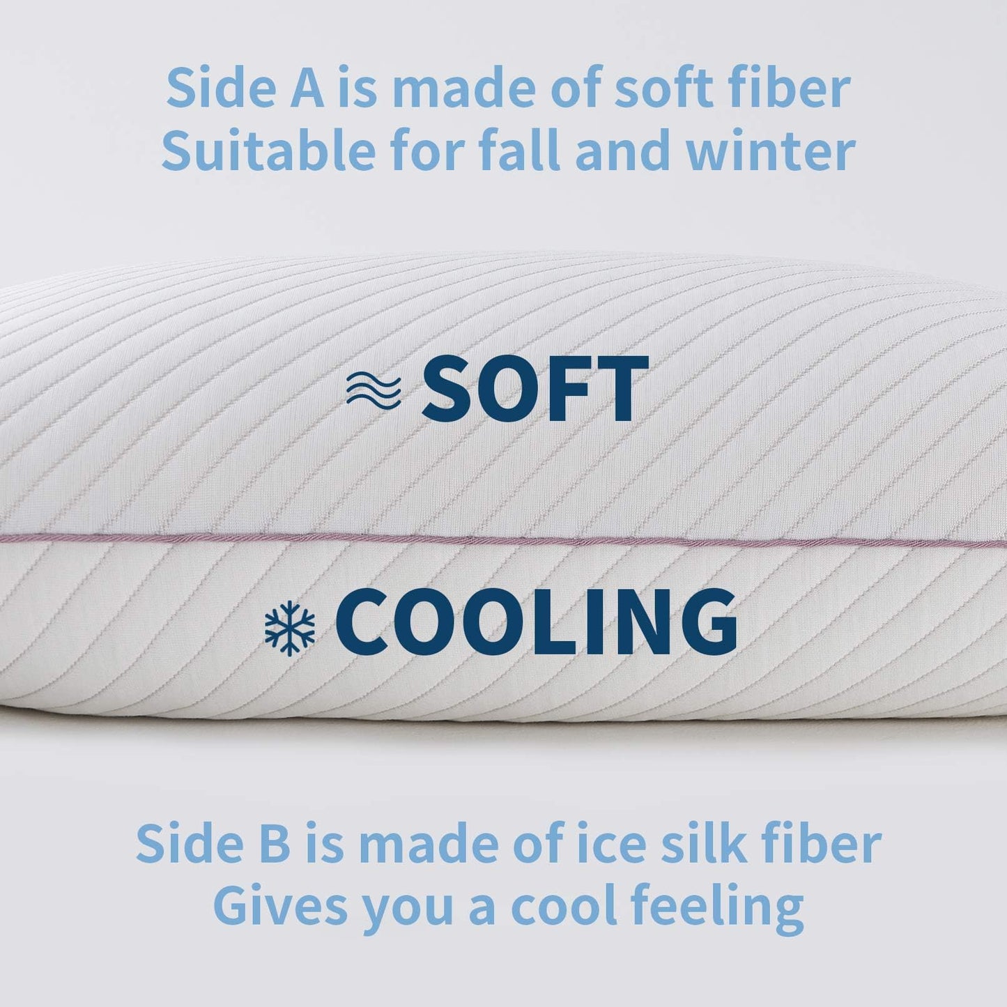 Olaftin Shredded Memory Foam Cooling Pillows 2 Pack,King Size Bed Pillows for Side,Back & Stomach Sleepers