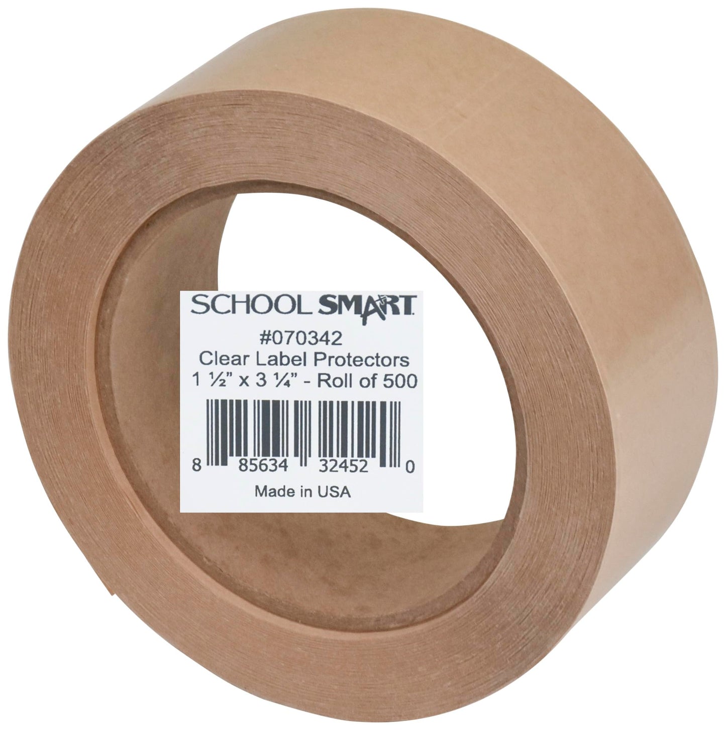 KAPCO - LP009 Kapco Film Labels, 1-1/2 x 3-1/4 Inches, Clear, 500 Pack - 70342