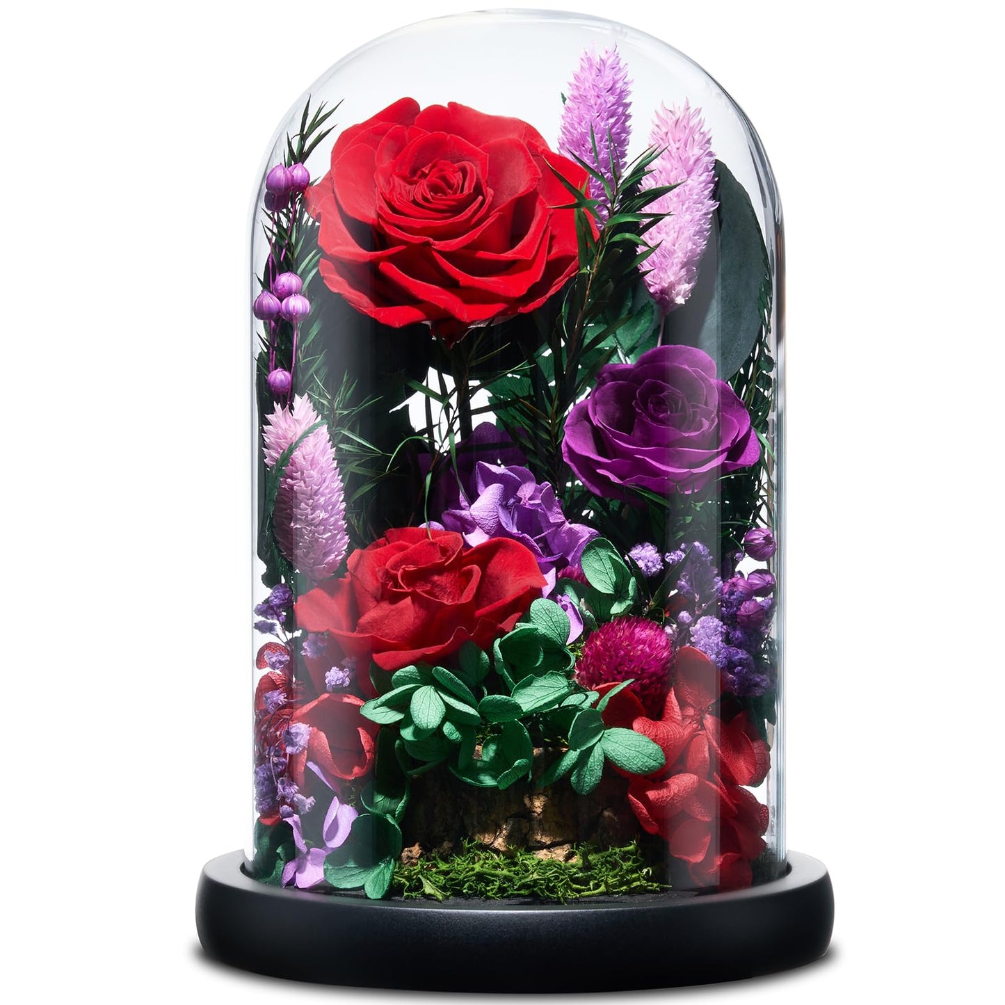 CuteWelt Preserved Roses,Forever Fresh Flowers 7.48in,Gift for Women,Mom,Grandma,Wife,Girlfriend,Sister,and Daughter Perfect for Birthday,Mother’s Day,Valentine’s Day (Mystic Purple2)