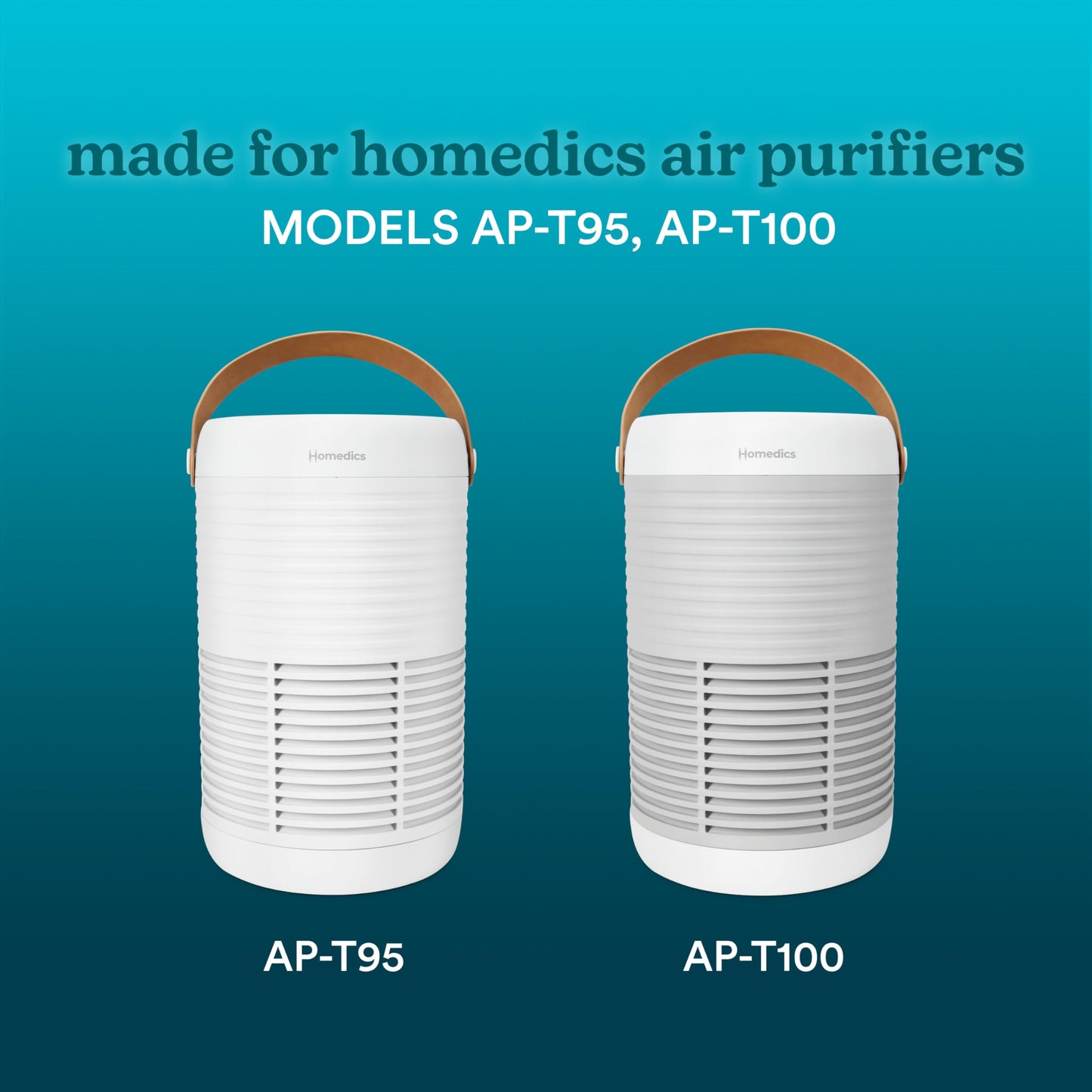 Homedics 3-in-1 True HEPA Replacement Filter, Air Purifier Filter, Activated Carbon Filter, Dust Remover, Air Cleaner, Remove Household Odors, Remove Pet Odors