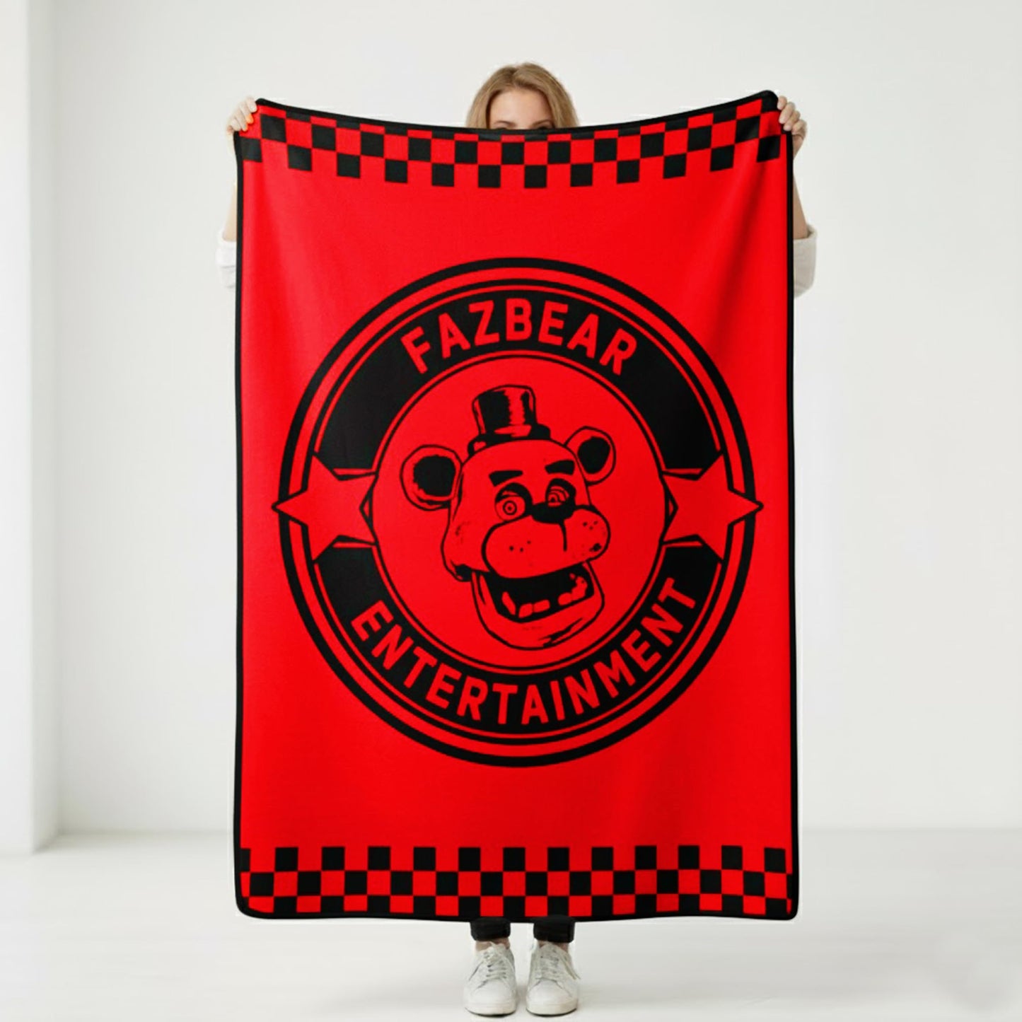 Silver Buffalo Five Nights at Freddy's Special Delivery Fazbear Entertainment 45" x 60" Fleece Throw, Soft and Cozy Blanket, 185 GSM