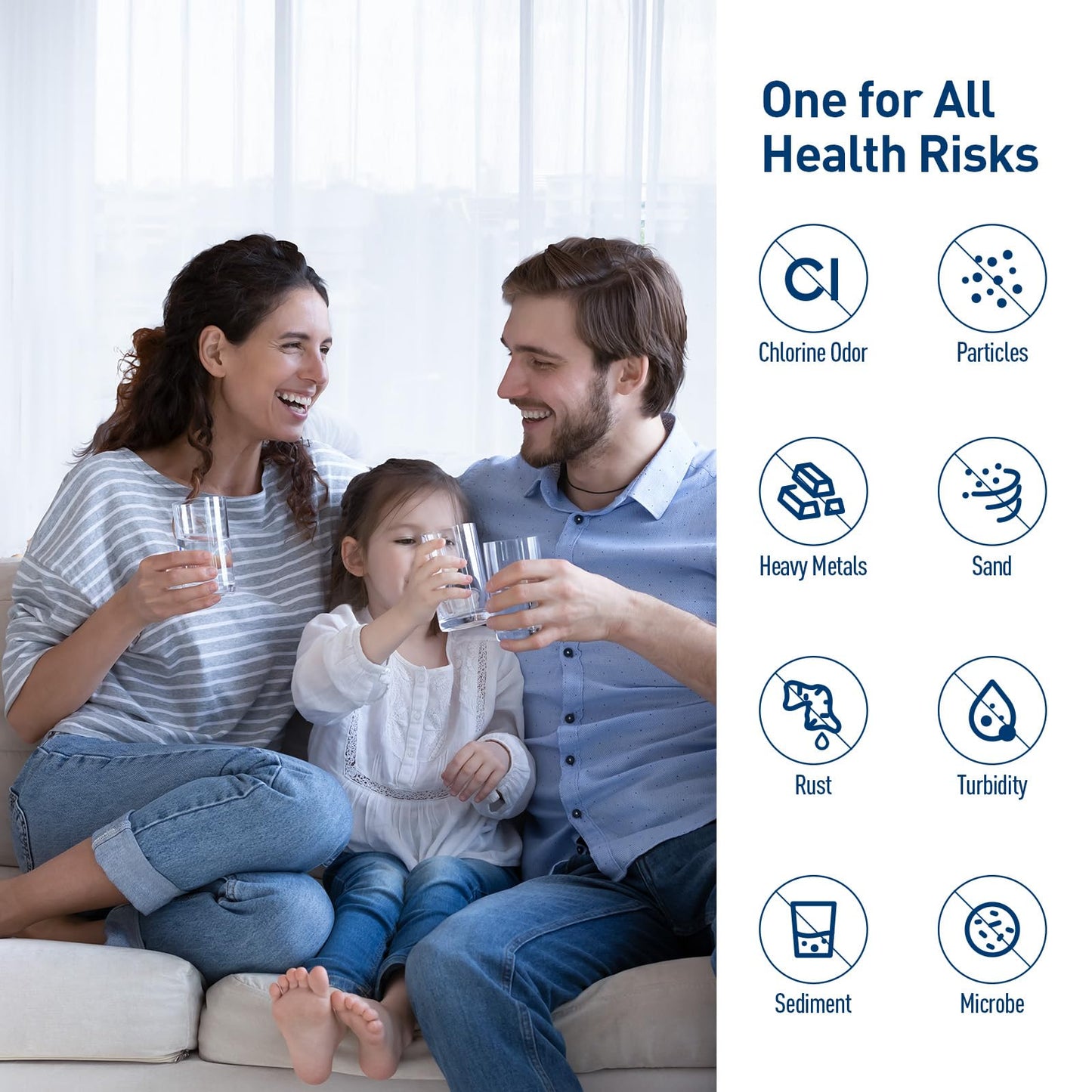 PERCOLA HX2017FR-A Water Filter, Compatible with Hisense HX2017F-A, HRF266N6CSE1, HRF266N6CSE, HRF209N6CSE, HRF254N6TSE, HRF254N6DSE, HRF210N6CBE, Mora MRF211N6CSE, MRF266N6CSE, 2 Pack