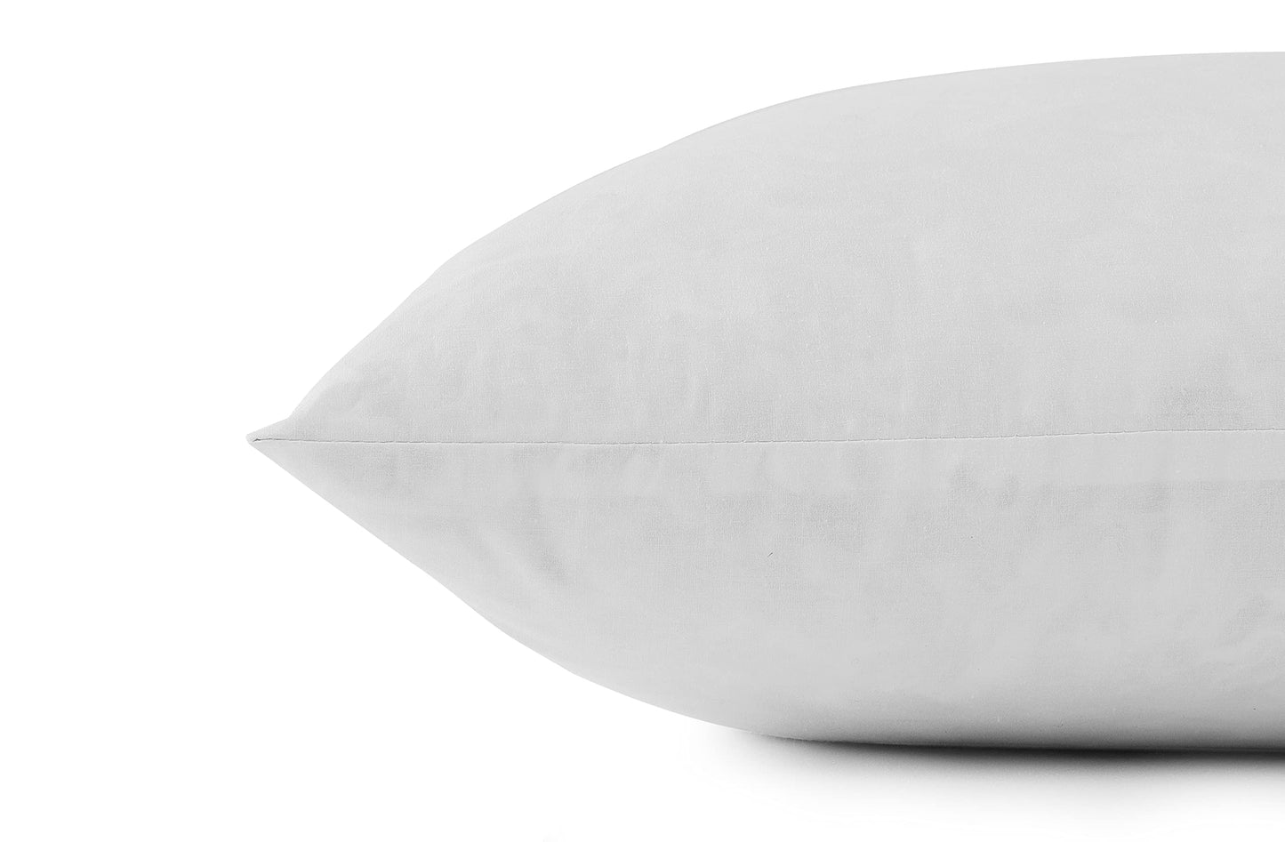 SNUG&COZY Luxury Goose Down Feather Pillow Inserts - 22x22IN, Double Layered Down-Proof Design, Ultra-Soft Cover, High Fill Weight, Pack of 2, White