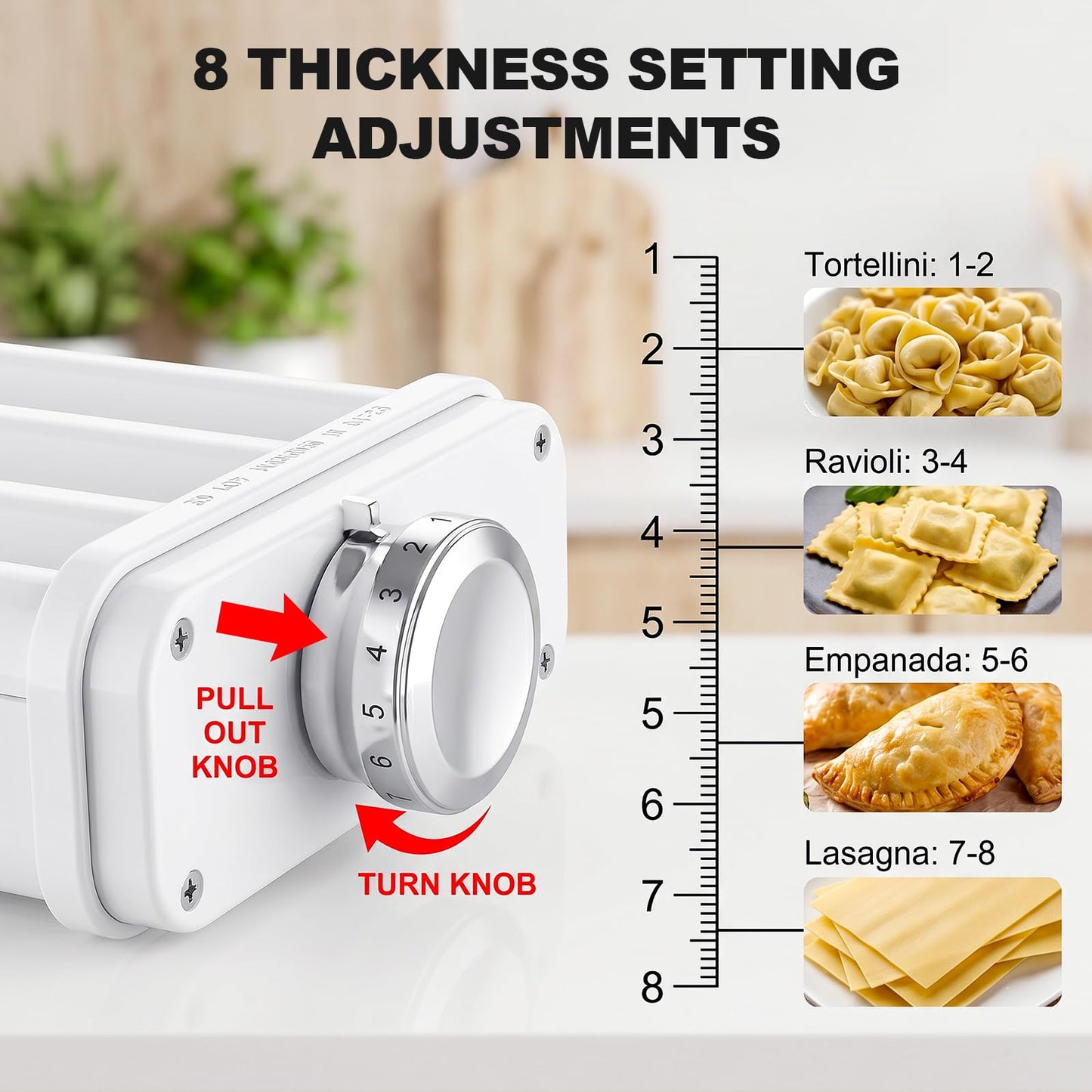 Pasta Attachment for KitchenAid Stand Mixer, 3 in 1 Set Pasta Maker KitchenAid Attachment Includes Spaghetti Cutter, Pasta Sheet Roller and Fettuccine Cutter, Attachment for Kitchen aid Mixers