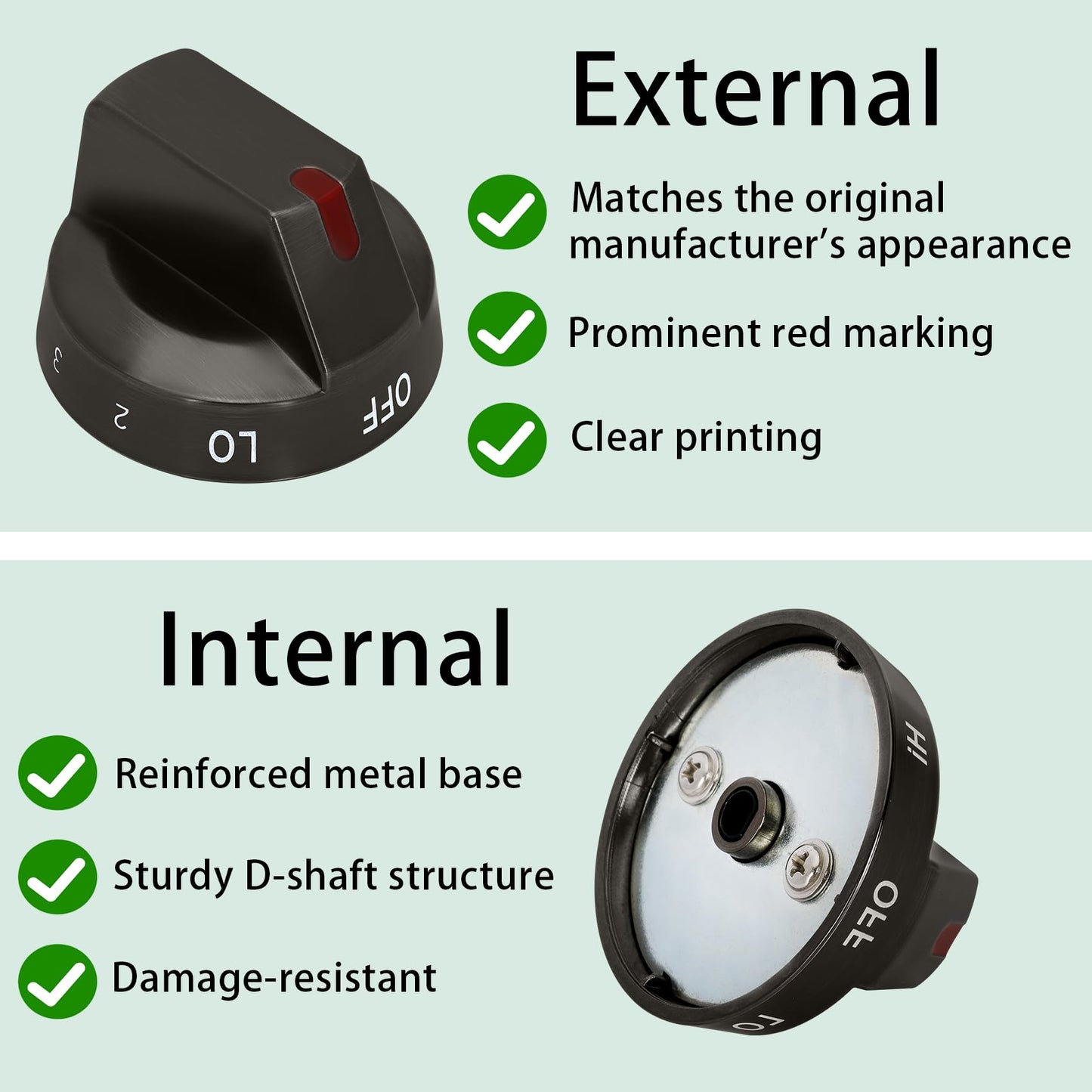 Sieri Knob for Samsung NE63T8511SG/AA NE63T8711SG/AA NE63T8711ST/AA NE63T8751SG/AA NE63T8711SG/AC NE63T8751SG/AC Electric Stove