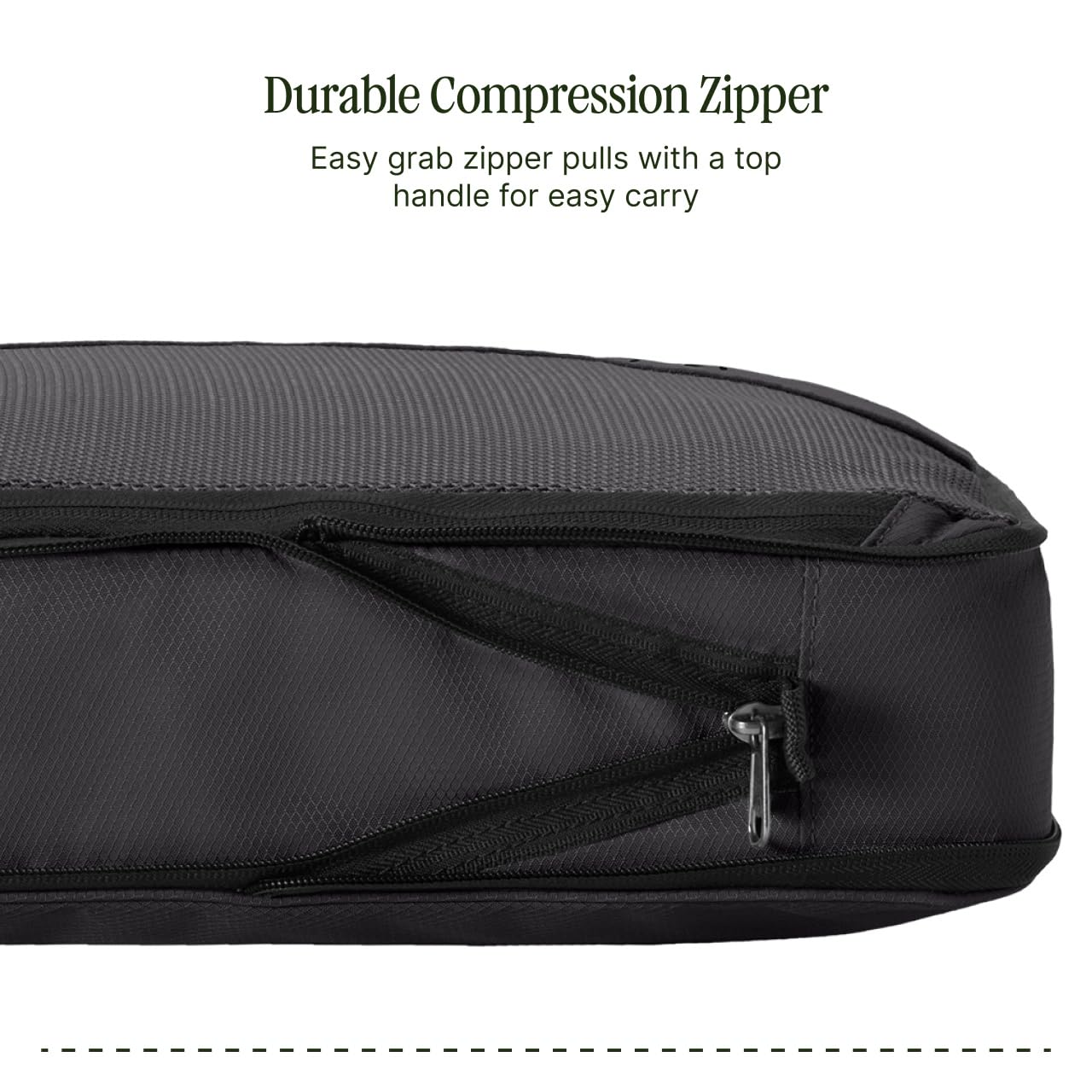 Eagle Creek Pack-It Reveal Compression Cube - Lightweight Compression Cube for Optimizing Luggage Space - Convenient Top Handle - Easy-Grab Zipper - Washable - Medium - Black