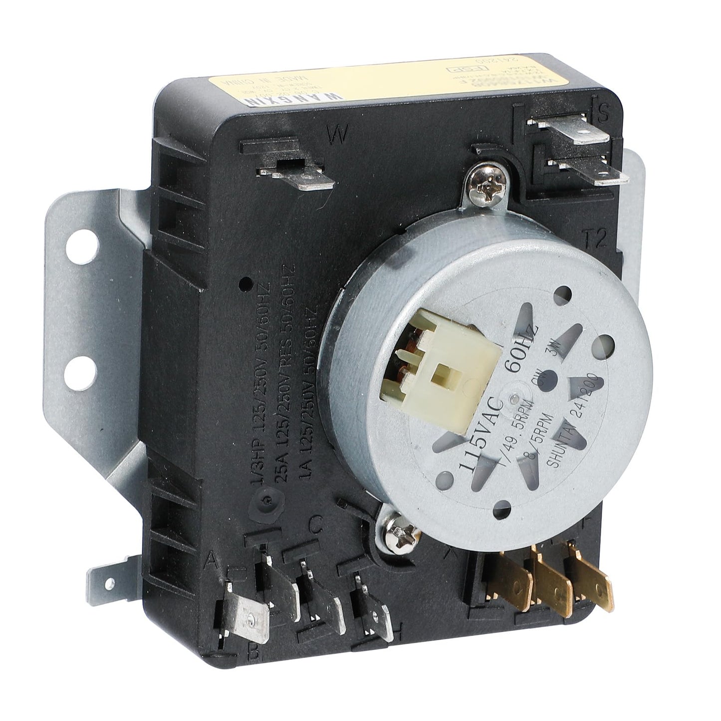 W10642928 C WPW10642928 Dryer Timer Compatible with Maytag Dryer Timer MGDX655DW0 MGDX655DW2 MEDX655DW0 MEDX655DW1 MGDX500BW1 MGDX500BW2 MGDX655DW1 115VAC 60Hz, Replacement 418-098-20-B5 4448993
