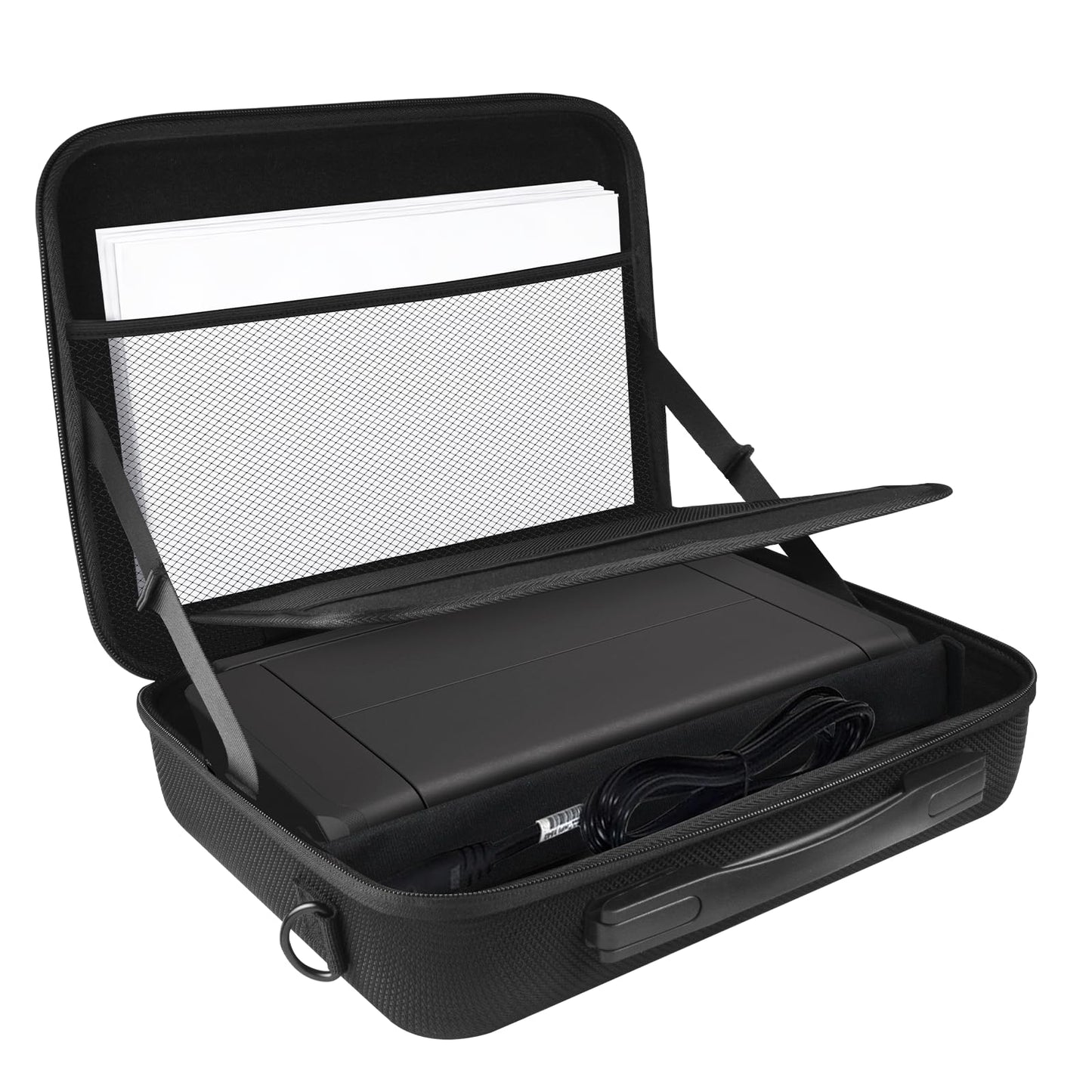 LVKAYCE Hard Case for Canon PIXMA TR160 / TR150 / iP110 Wireless Mobile Printer, Portable Printer Storage Bag with Adjustable Shoulder Strap for Travel (Case Only)