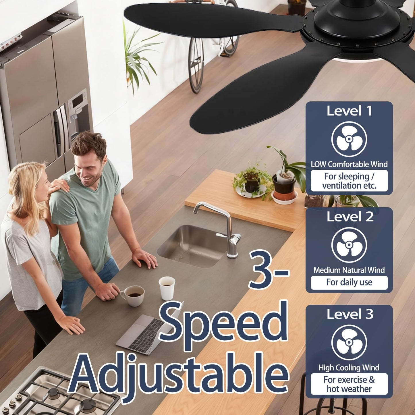 TX028C-S Ceiling Fan Remote Control for Hampton Bay - 3 Speed, Light Dimmer Compatible with TX028C-S, A25-TX028C, A25TX028CS