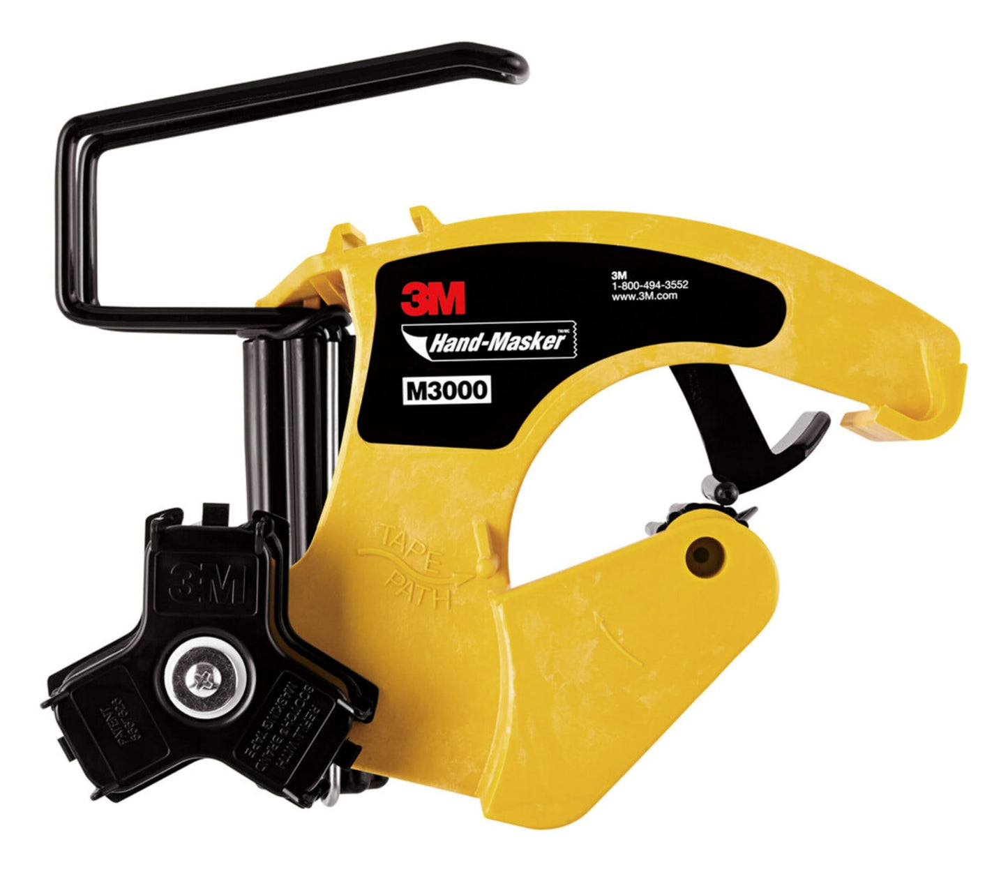 3M Hand Masker M3000 Tape Dispenser, Film & Tape, Applies Painter's Tape to Masking Film or Paper in One Continuous Application, Compact & Lightweight Design, Saves Time When Preparing For Painting