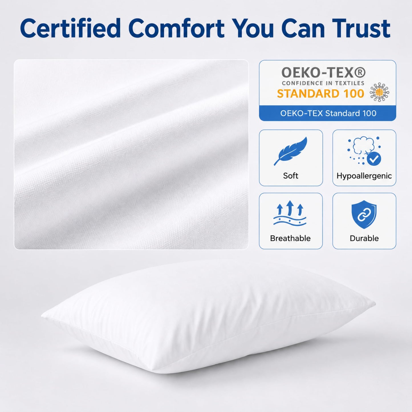 ZPECC White Pillow Cases Bulk 24 Pack - Standard Pillowcases with Envelope Closure, Soft Brushed Microfiber Pillow Cover for Hotel Airb&bs Hospital Bedding Essential