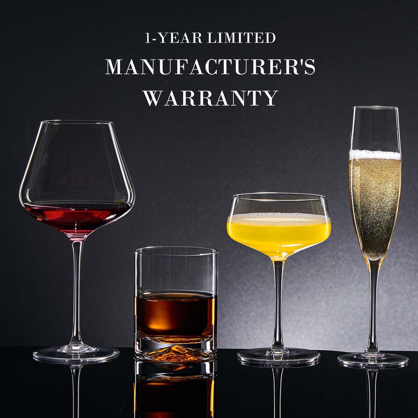 JBHO Martini Glasses, Crystal Coupe Glasses Set of 4, 10 Oz, Large and Fancy Cocktail Glasses, Hand-Blown Champagne Coupe Glasses for Espresso Martini, Manhattan as Bar Glassware or Mother's Gift