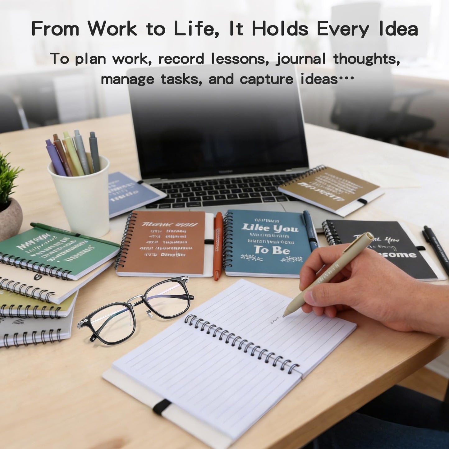 30 Sets/60 Pcs Employee Appreciation Gifts Bulk – Inspirational Notebooks with Motivational Pens, Small Notepads for Coworkers, Office Staff, Team, Volunteer, Nurse, Teachers, Housekeeping (Boho)