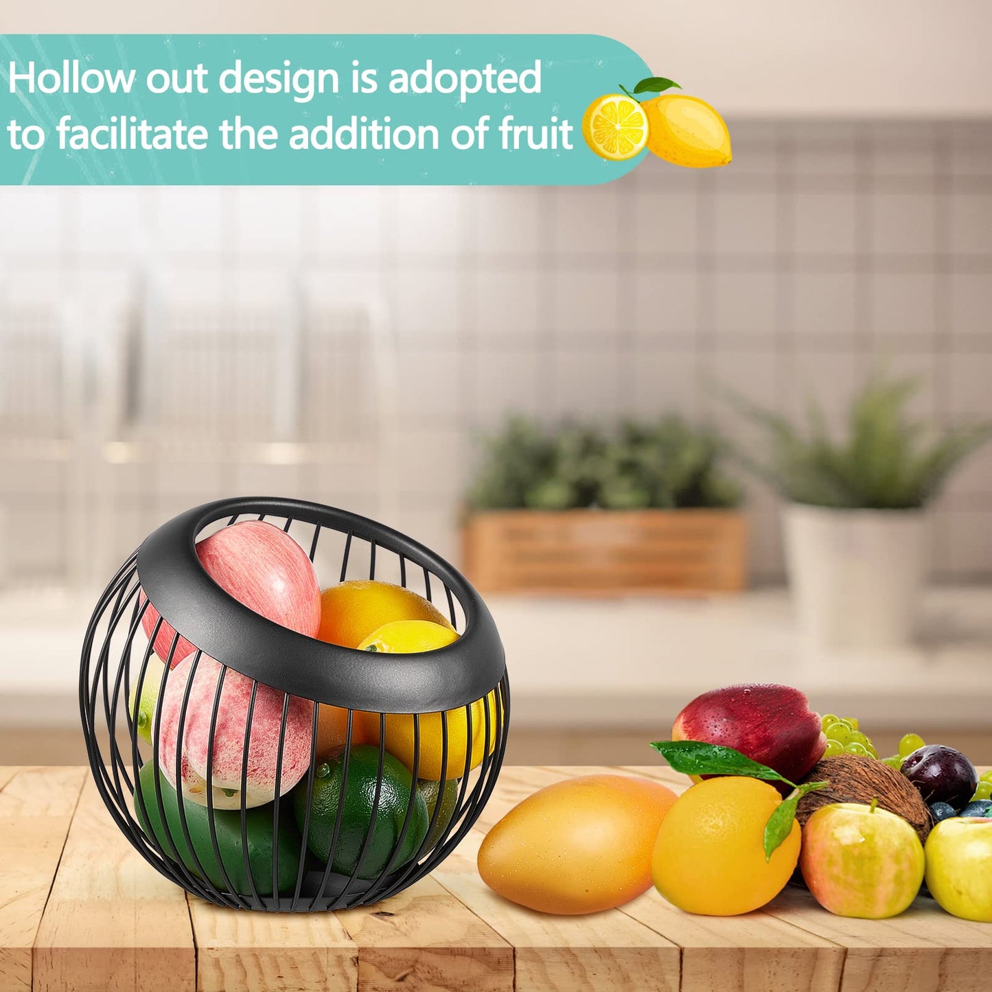 Patelai 2 Pieces Coffee Pods Holder K Pods Holder Large Capacity Coffee Pod Baskets Stainless Steel Cup Organizer Sturdy for Espresso Capsule Pot Storage Metal Wire Fruit Bowl Snack Storage(Black)