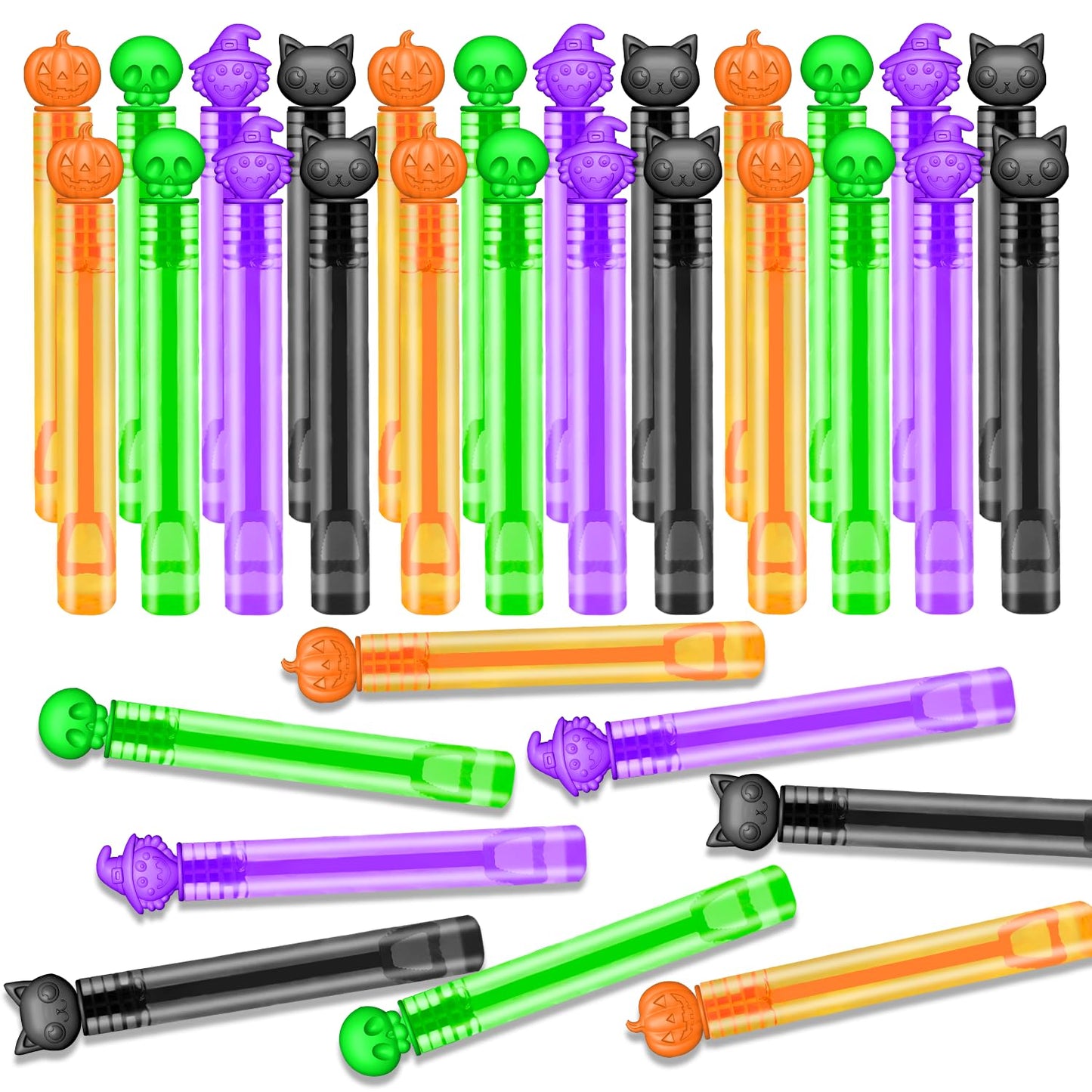 Bulk Halloween Trick or Treat Toys Gifts for Kids 300 Pcs, Mini Bubbles Party Favor Supplies for Toddlers, Boo Basket Bucket Goody Bag Stuffers Fillers School Prize Non Food Treats Games Activities