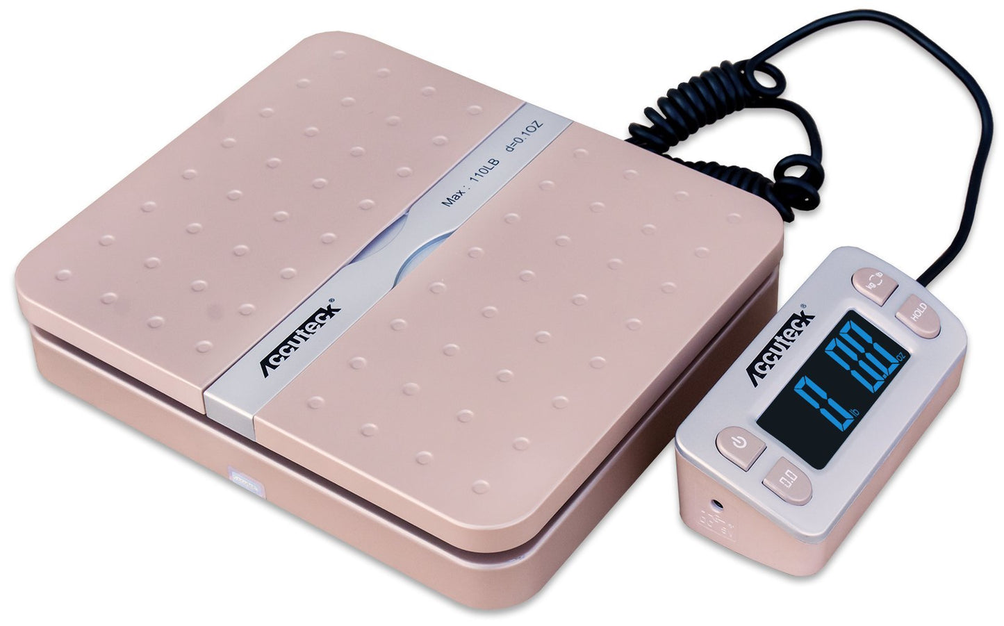 Accuteck ShipPro W-8580 110lbs x 0.1 oz Gold Digital Shipping Postal Scale, Limited Edition