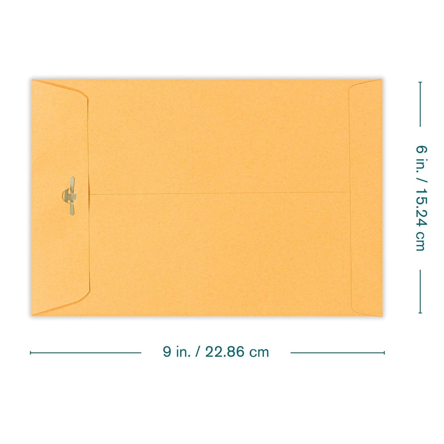6x9 Clasp Envelopes – 500 Pack Brown Kraft Catalog Envelopes with Clasp Closure & Gummed Seal – 28lb Heavyweight Paper Mailing Manila Envelopes for Home, Office, Business, Legal, or School