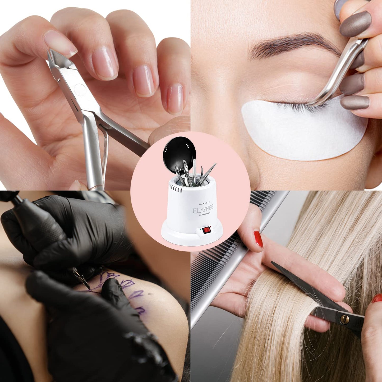 Makartt Nail Tool Sterilizer For Esthetician Sterilization Machine Metal Nail Art Tools Lash Tech Supplies Must Haves Autoclave Sterilizers High Temperature For Manicure Salon