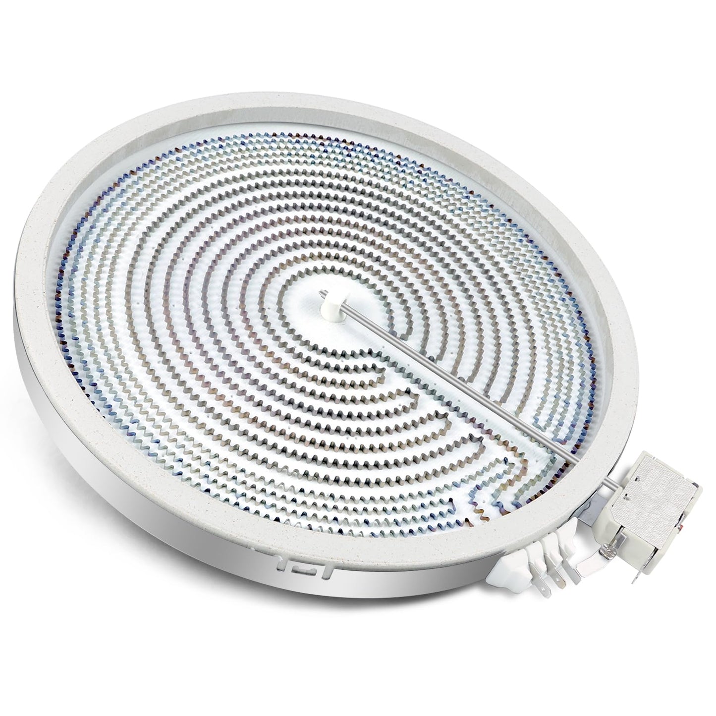 Upgraded WB30T10130 Range 12" Dual Haliant/Radiant Surface Element Compatible with GE Electric Stove, 12-inch haliant element, Glass Top Stove Burner Replace AP4344395, PS2321564, AH2321564, 1474216