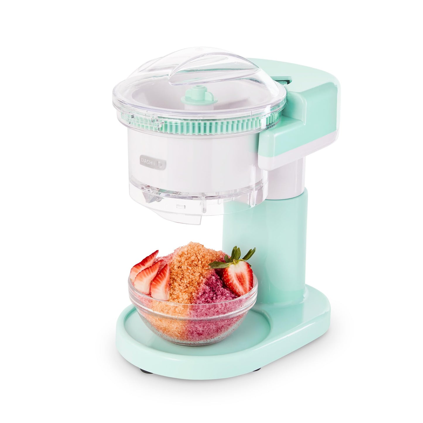 Dash Shaved Ice Maker - Frozen Dessert Maker for Snow Cones, Slushies, Cocktails & More - Easy to Use & Clean - Space-Saving Design - Aqua
