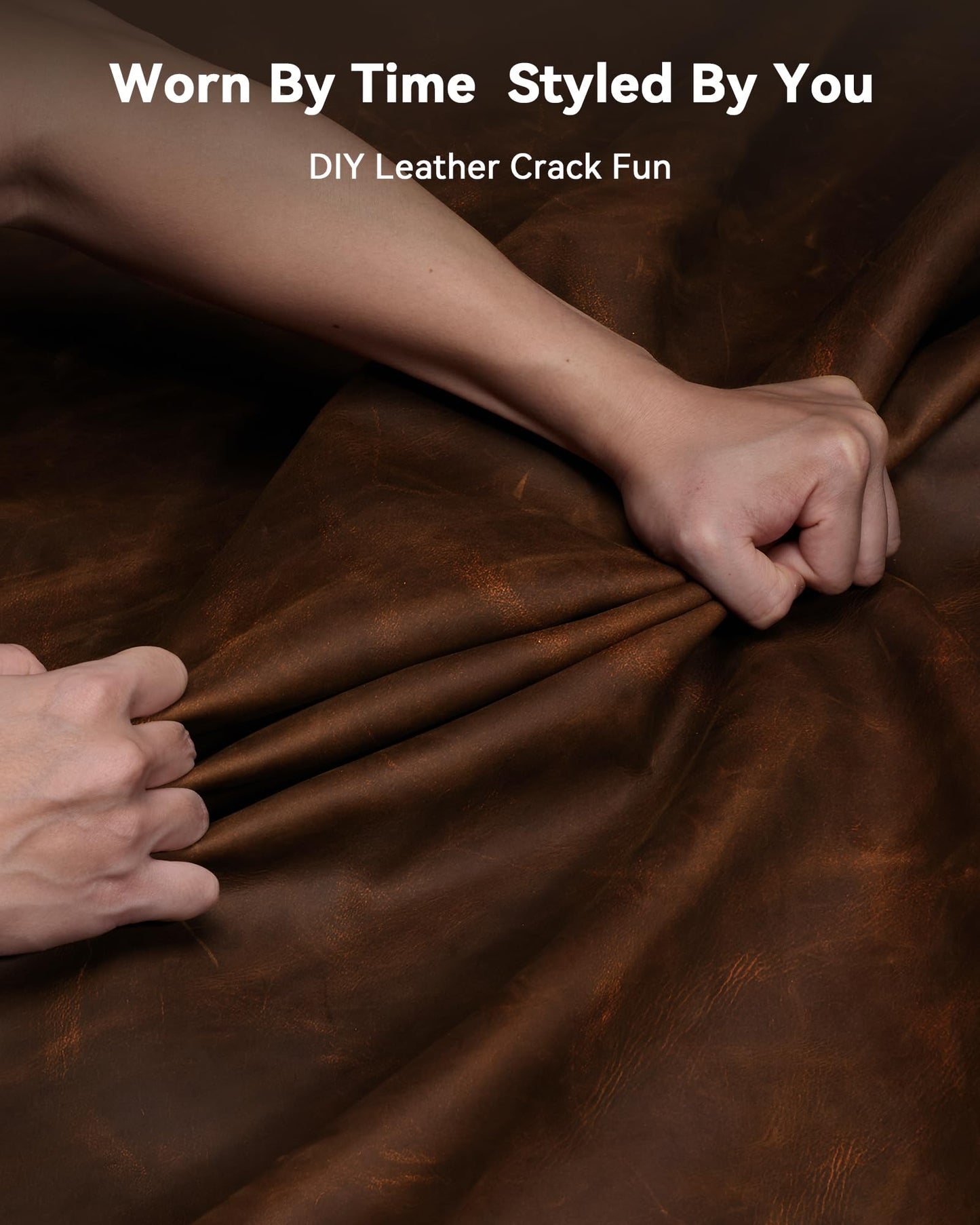 YSAGi Leather Desk Mat, 35.4"x17"Real Leather Desk Pad,2mm Thick Desk Blotter with Stiched line,Oil-Wax Feel Mouse pad and Self-Healing Laptop Pad for Home & Office(Classic Dark Brown)