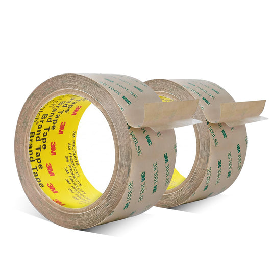 3M Double Sided Tape 300LSE 2" x 36Ft Clear Heavy Duty Adhesive Tape for Electronics, Laptop & Phone Repairs, Arts, Crafts, Leather Work, Card Making – 2 Pack