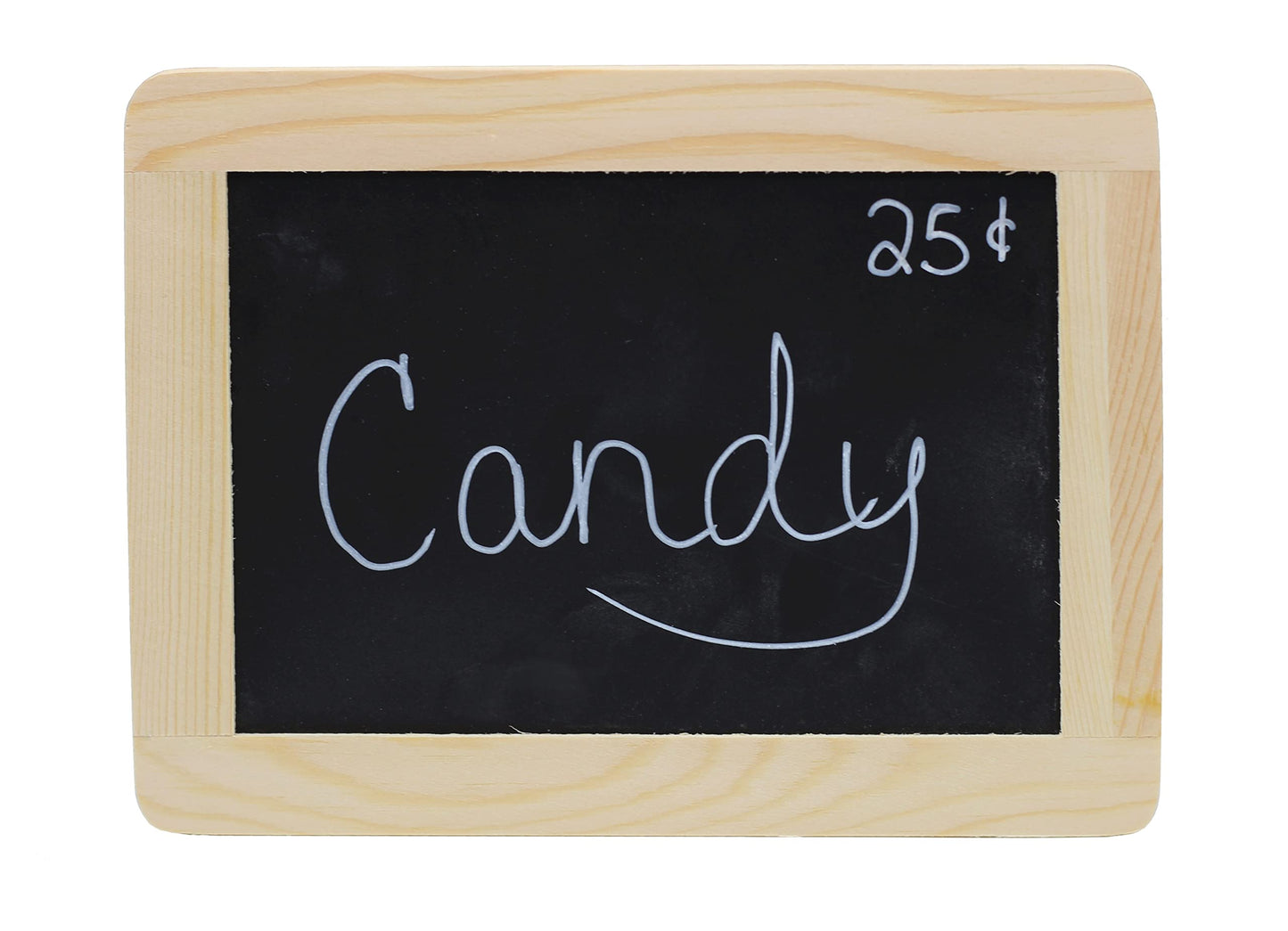 Creative Hobbies® Synthetic Chalkboard with Unfinished Wood Frame 4 x 6 Inch -Case Pack of 24 Chalkboards