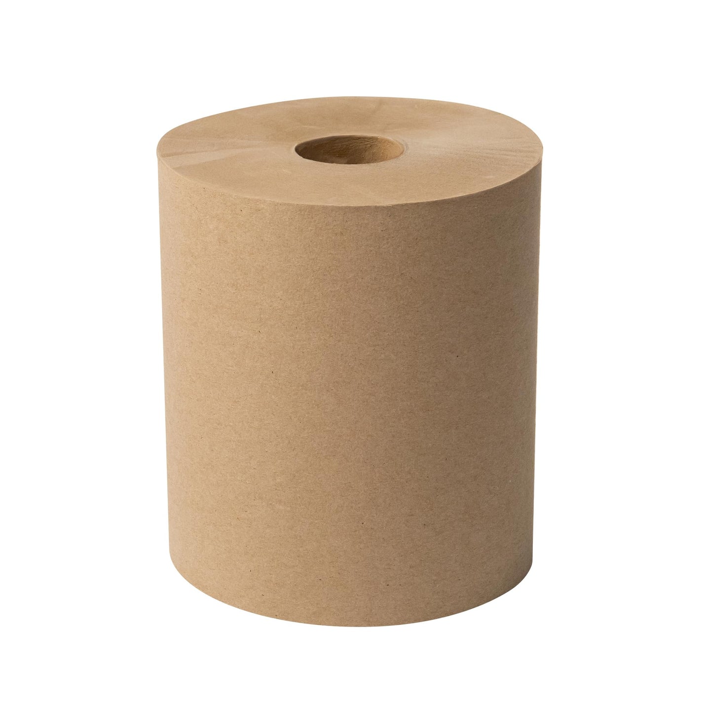 Sierra Hygiene 1-Ply Natural (Kraft) Roll Towels, 8” x 800’, Hardwound Universal Paper Towel Rolls for Commercial Restrooms, Restaurants, Schools & Offices, Case of 6 Rolls, Made in USA