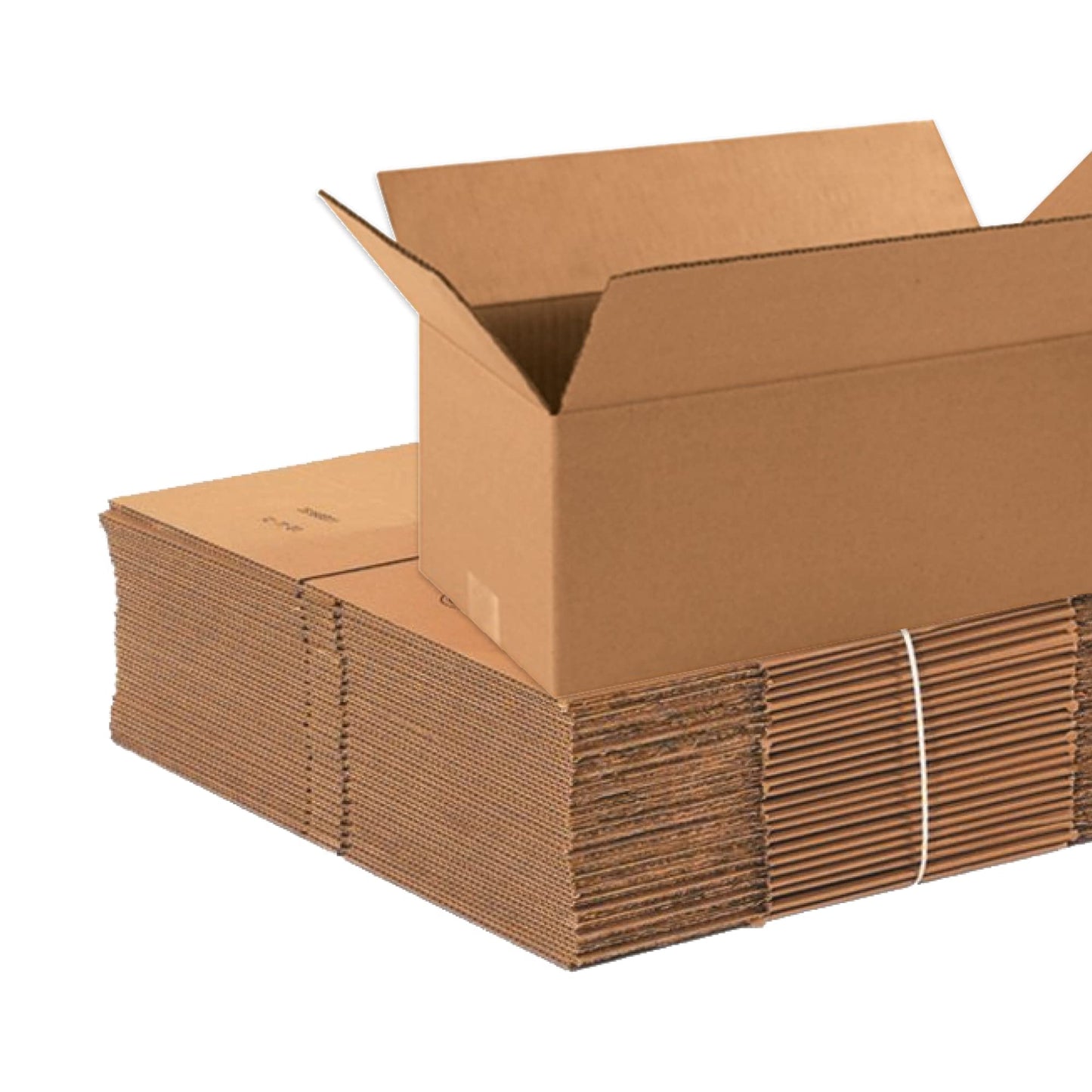 BOX USA 1686 Long Corrugated Cardboard Box 16" L x 8" W x 6" H, Kraft, For Shipping, Packing and Moving (Pack of 25)