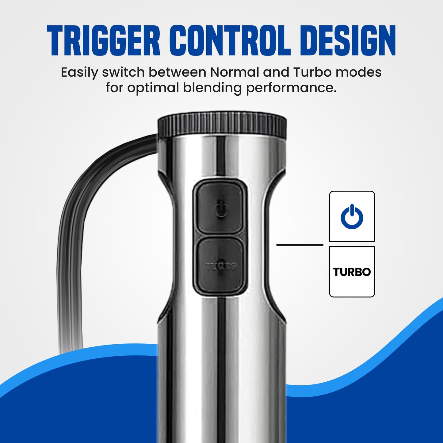 TEGH 4-in-1 Immersion Hand Blender Set - 800W Powerful Stainless Steel Stick Blender with Whisk, Chopper and Beaker - 8-Speed Handheld Blender for Smoothies, Soup, Baby Food and Puree