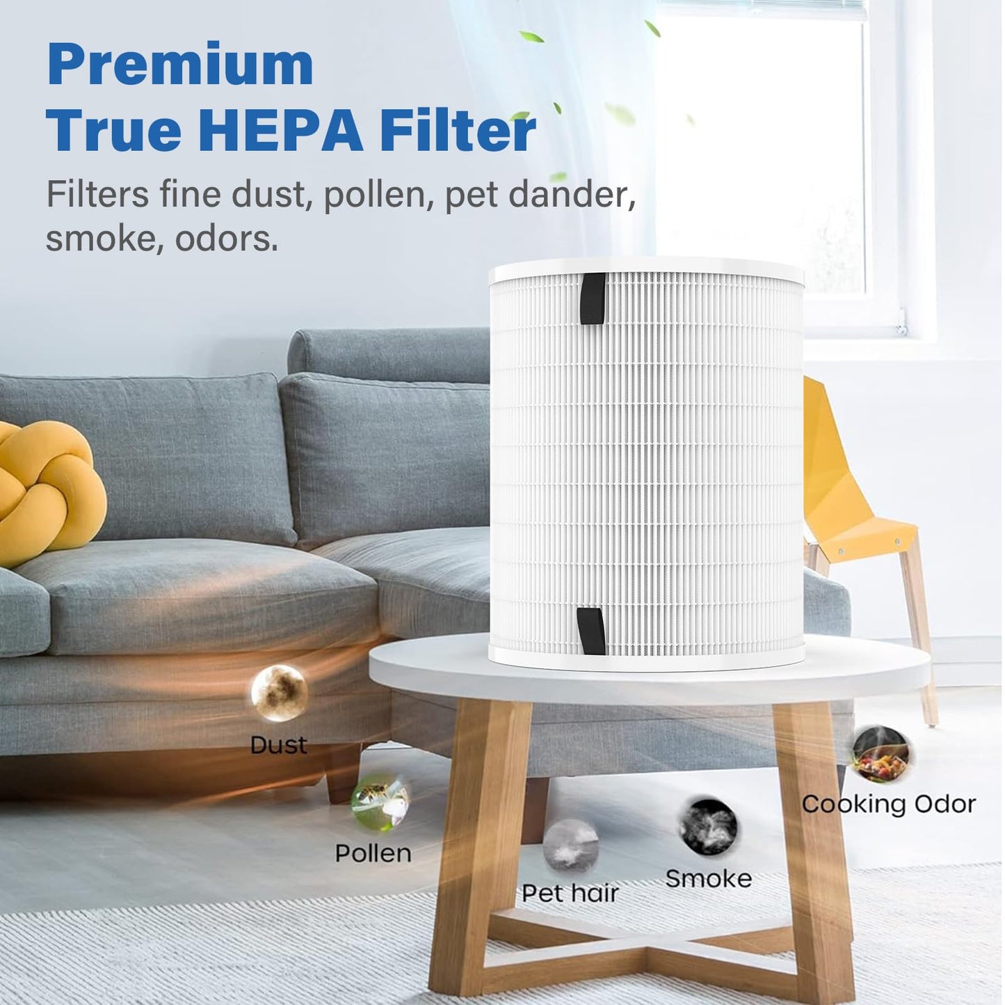 Max/Mage/Mage Pro Replacement Filter Compatible with Afloia MAX/MAGE/MAGE PRO Air Purifier and Sans/Air-Honati/Compass Home Smart/Taylor Swoden/Cuckoo CAC-J1510FW/Rosewill RHAP-20001/20002
