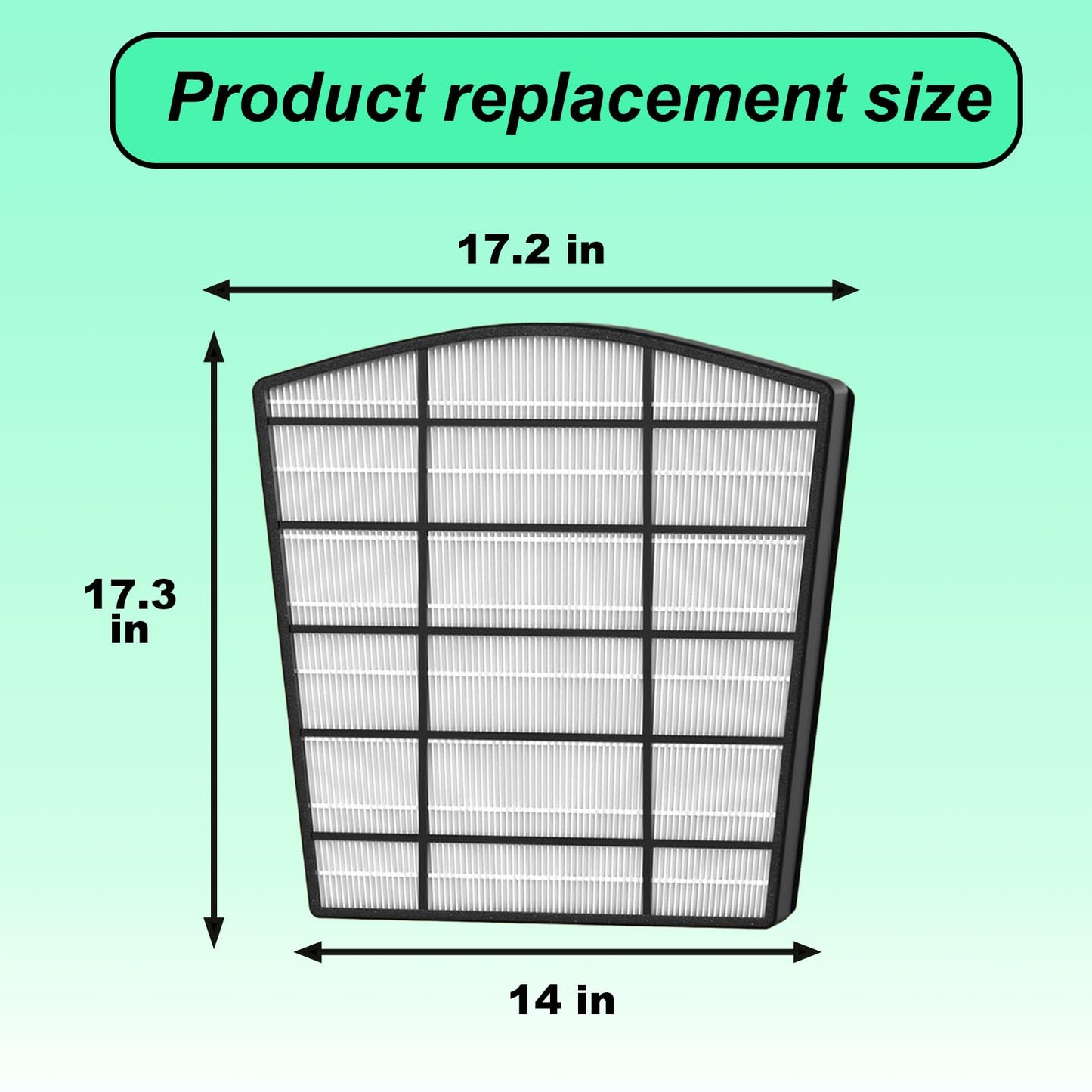 Maostair 1 Pack HP800 True HEPA Replacement Filter，Compatible with HP800 Air Purifier Part Number H-HF800-VP H-PF800,1 Pack HEPA Filter + 4 Pack Carbon Filter