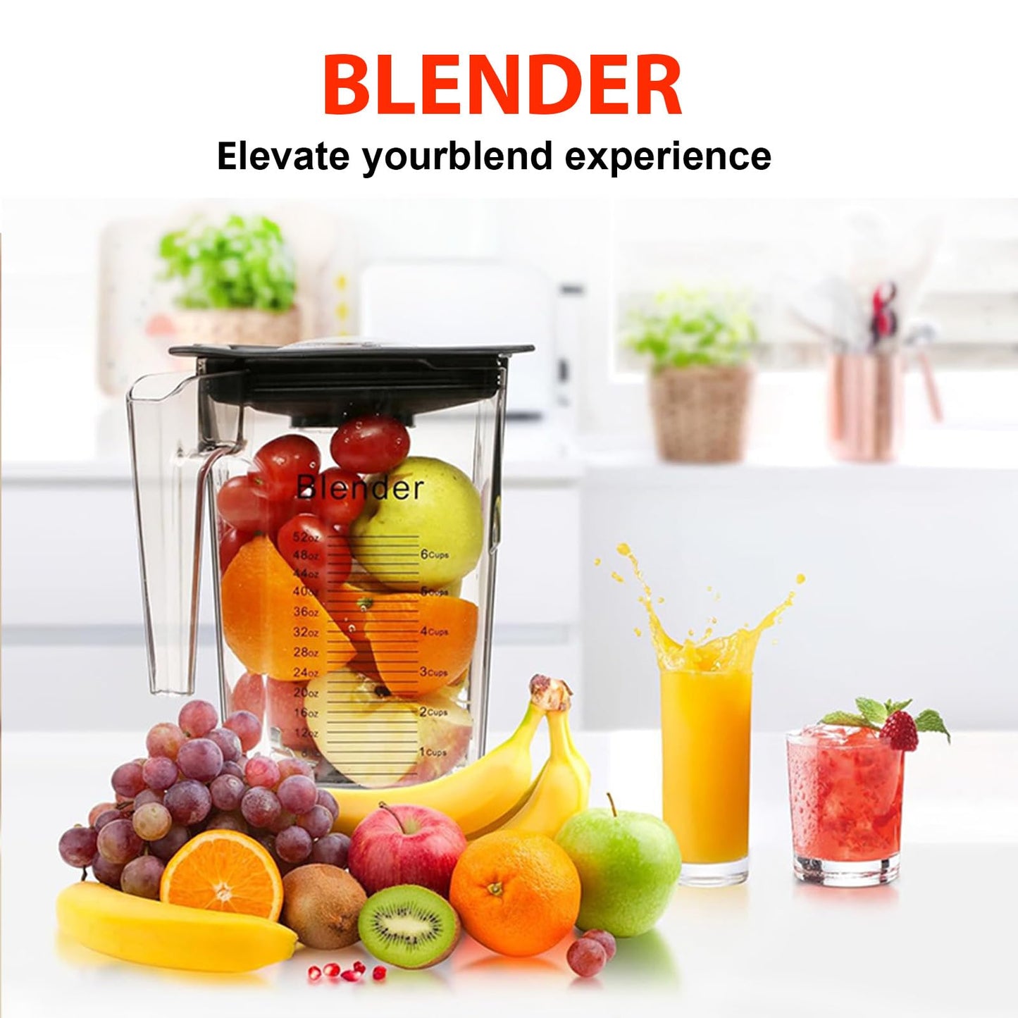 90 oz Replacement Jar for Blendtec Blender, Compatible with 570 575 625 650 725 759 800 825 885 Models, Fits Classic/Designer/Pro/Commercial Series, Includes Container, Blade & Lid