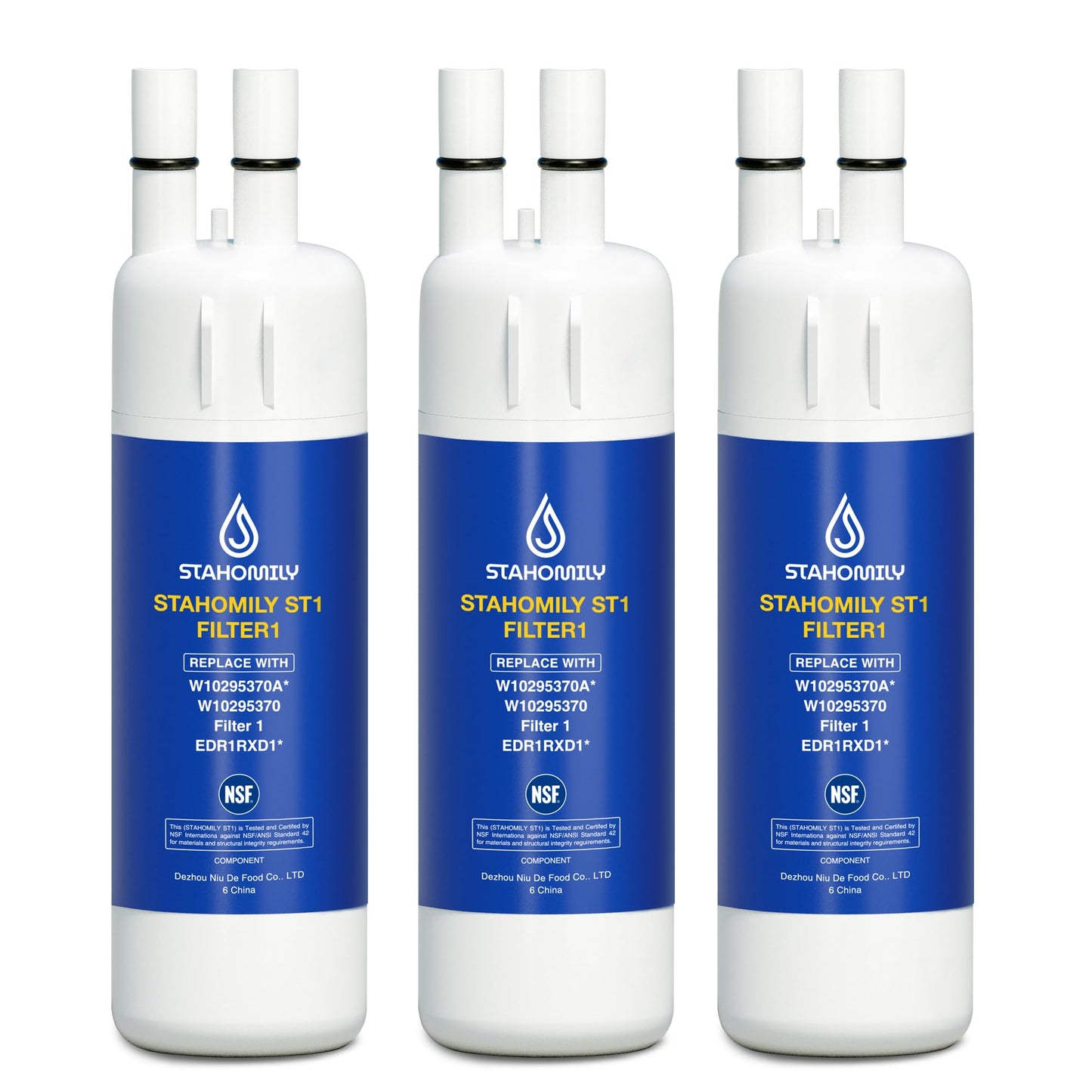 Replacement for WRS321SDHZ, WRS321SDHB, WRS321SDHW, WRS321SDHV Water Filter, Compatible with WRS571CIHZ, WRS325SDHB, WRS588FIHB, WRS315SDHZ, WRS555SIHZ, WRS311SDHM, WSF26C3EXF, WRF560SEHZ, 3 Pack