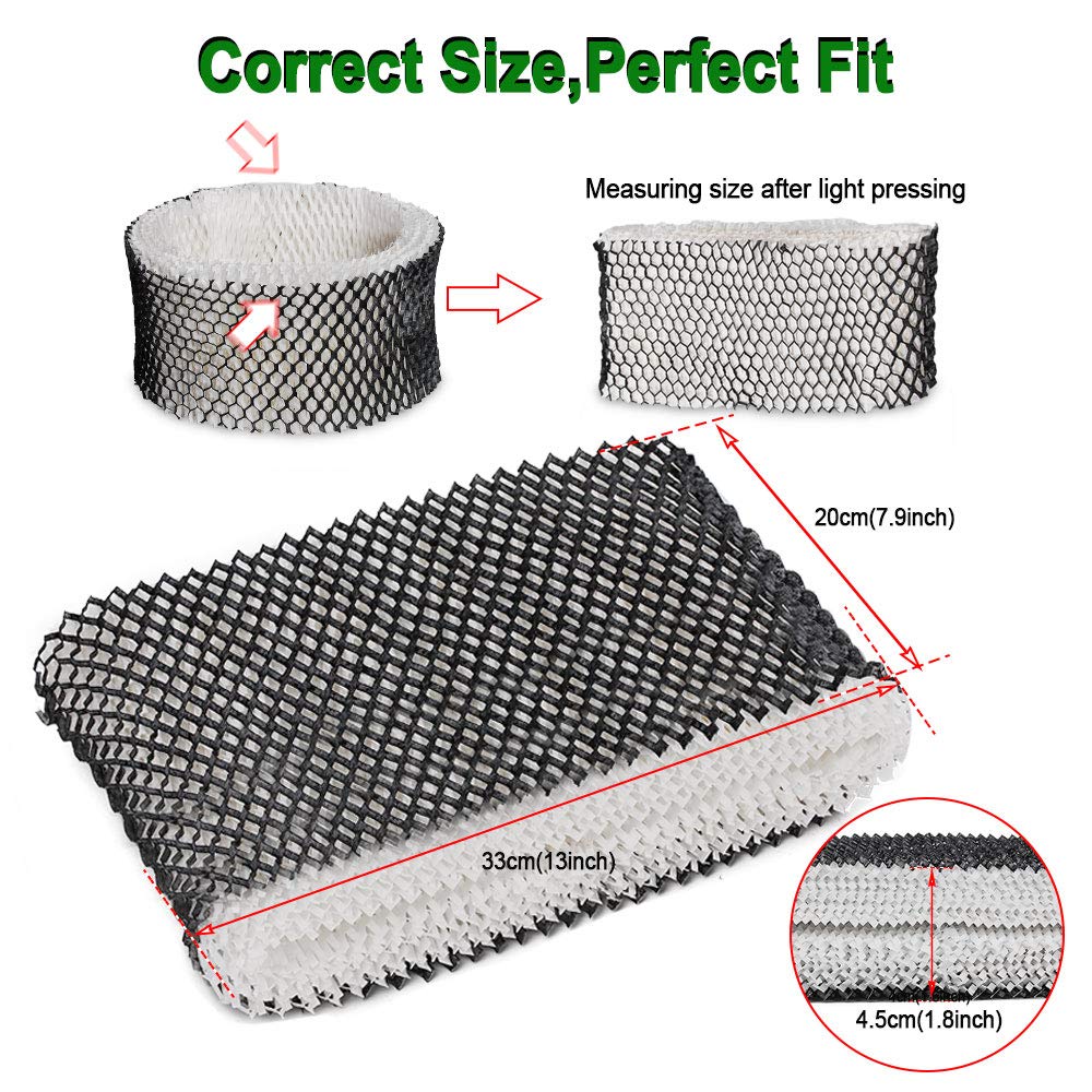 HIFROM Replacement Wick Humidifier Filter Replacement for Holmes HM3500, HM3501, HM3600, HM3608, HM3640, HM3641, HM3650, HM3655, HM3655BF, HM3656 Replace HWF75 HWF75CS HWF75PDQ-U - Filter D (4 Pcs)