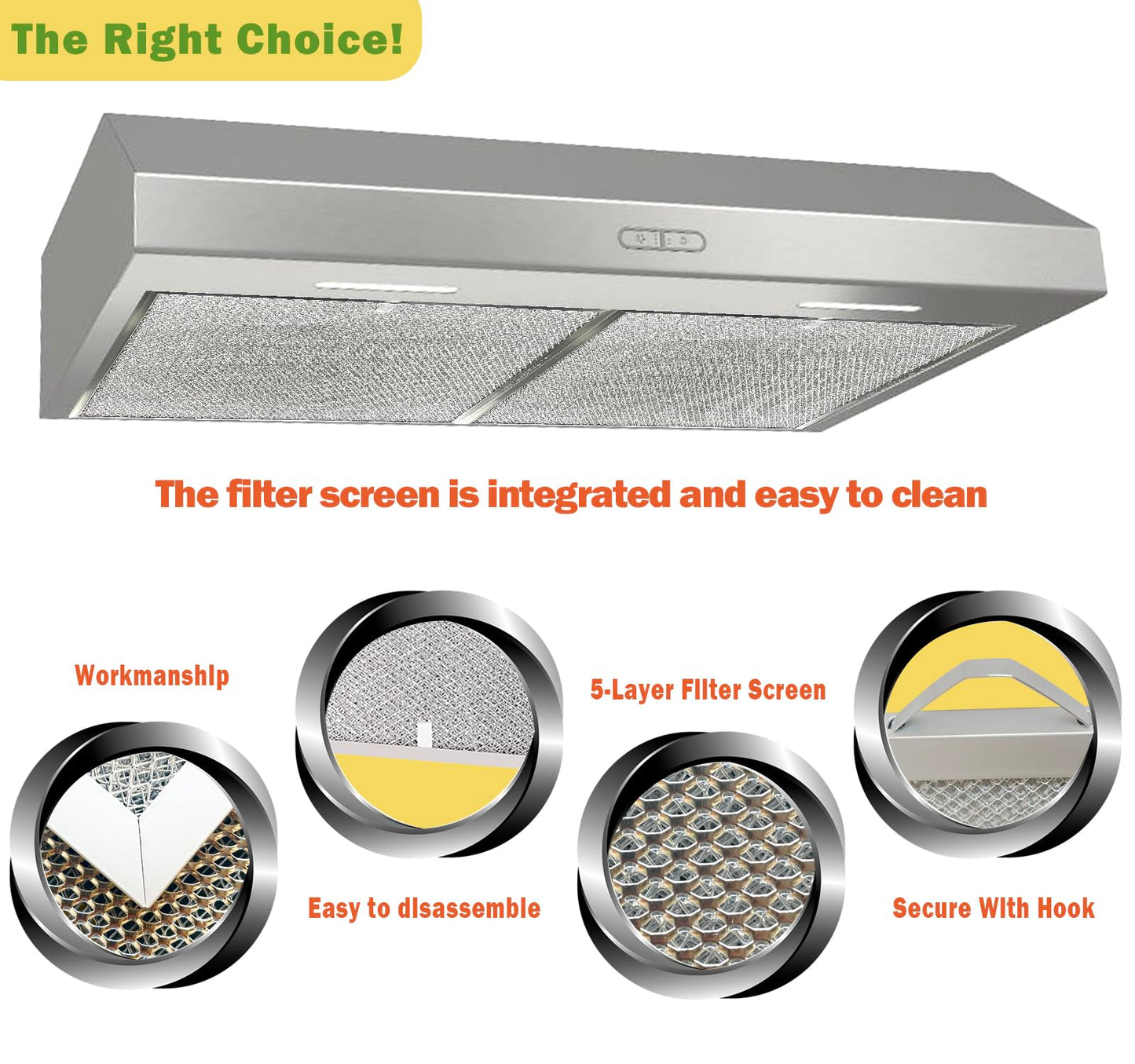 MNPARTS S99010430-002 Compatible Broan Range Hood Filter - 15-3/4" x 13-7/8" - 2 Pack Nutone Range Hood Filter Replacement
