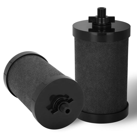 2387 Pro Black Filter, NSF/ANSI 42 Certified for Alexapure 2387 Pro Filter Replacement, 5,000 Gallon Throughput Capacity Compatible with Alexapure Water Filtration System - 2 Pack Black