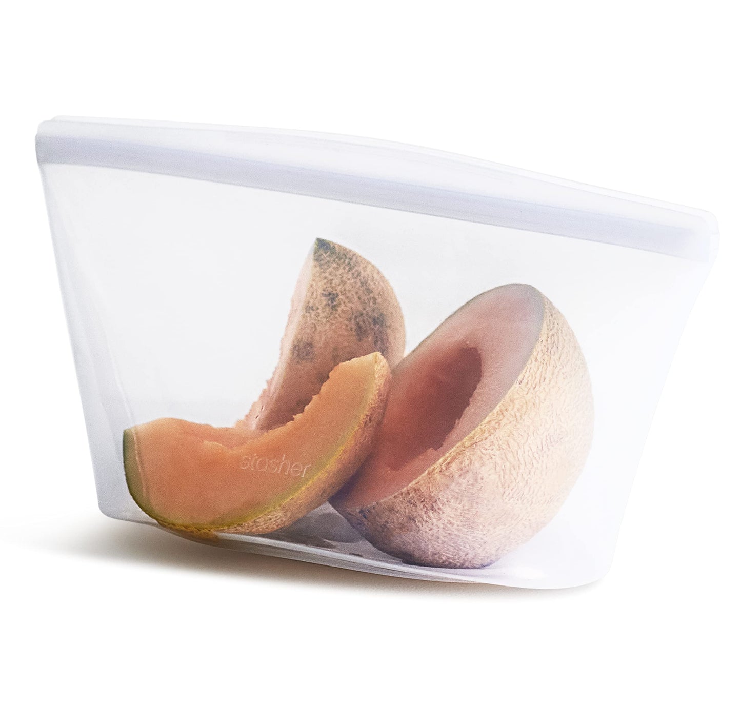 Stasher Silicone Reusable Storage Bag, 8-Cup Bowl, Reusable Freezer Bags, Microwave, Dishwasher, Oven Safe, Sous Vide, Premium Lunch Container, Eco Friendly, Food-safe Silicone Snack Bag, 64 oz, Clear