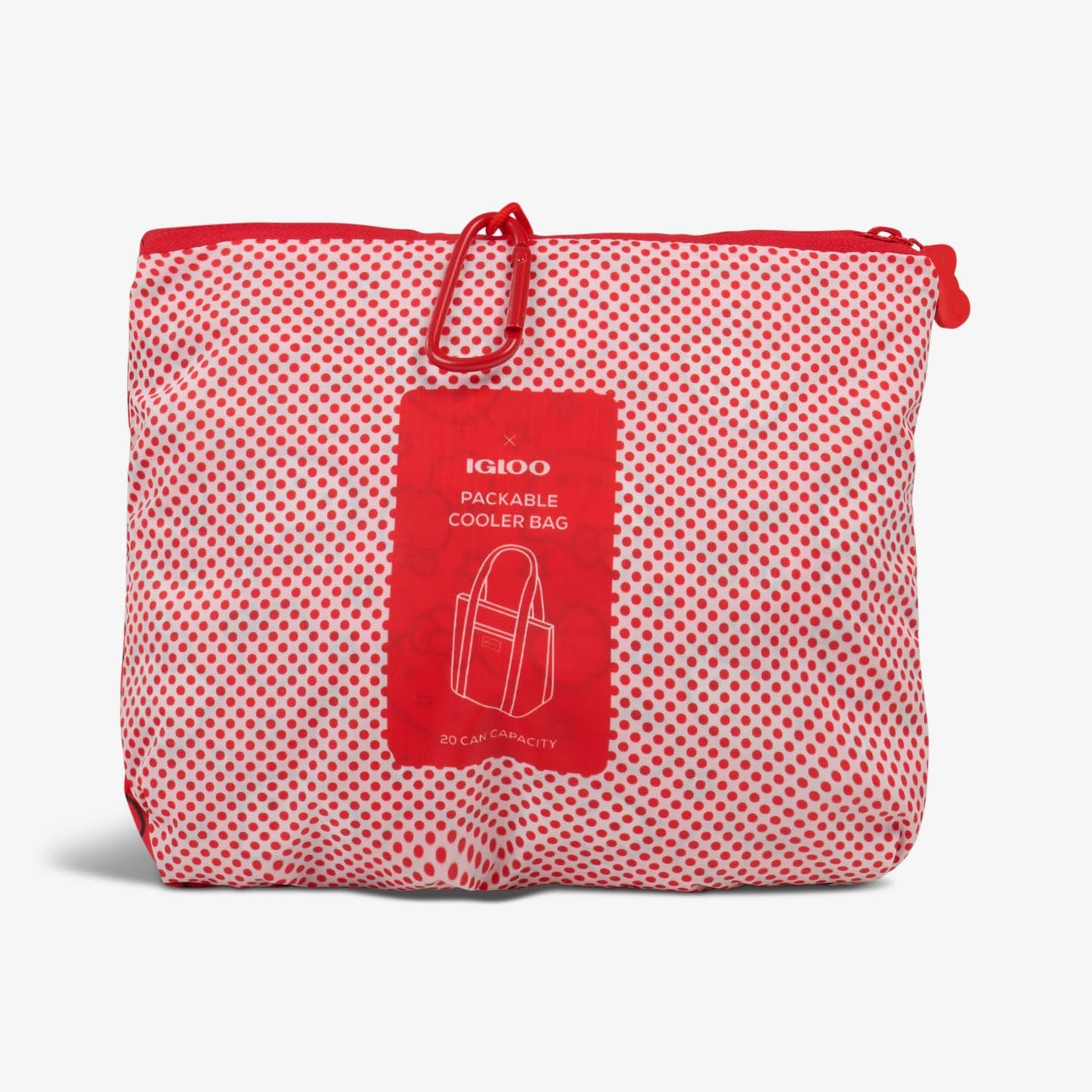 Igloo Hello Kitty Red Apples Packable Puffer 20-Can Cooler Bag | Insulated Soft Side Lunch Tote Portable