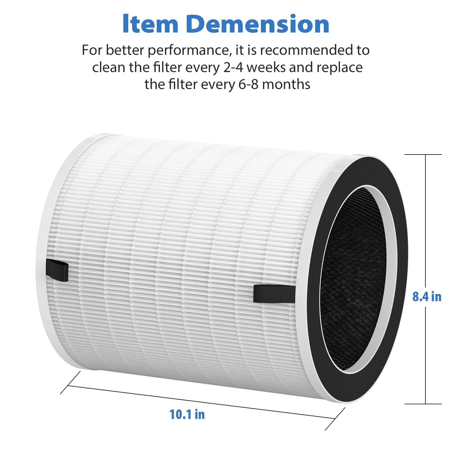 True Max Filter Replacement Compatible with Afloia MAX, MAGE, MAGE PRO and Sans/Air-Honati/Compass Home Smart/Taylor Swoden/Cuckoo CAC-J1510FW Air Cleaner Purifier, 1 Pack
